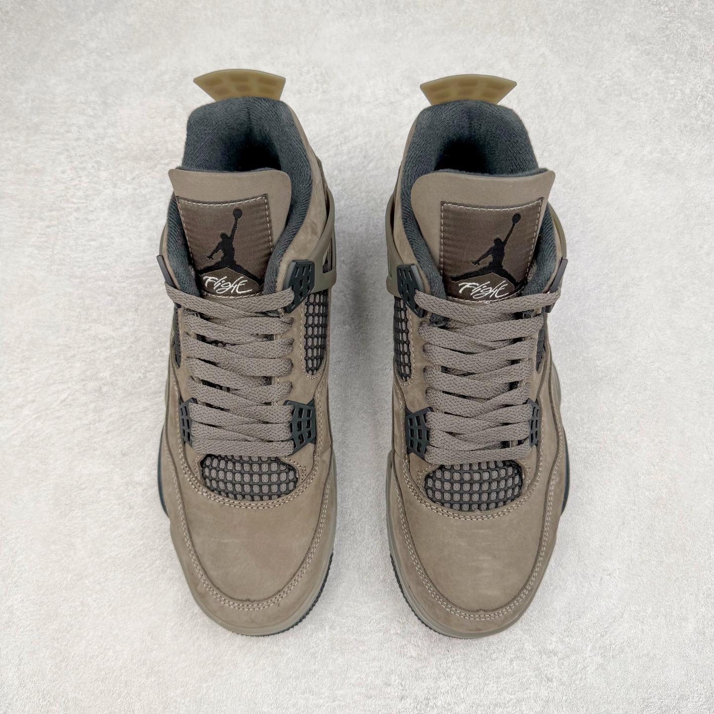 图片[2]-＃F版 Air Jordan AJ4 Ship “Cave Stone”摩卡棕色 FV5029-200 大厂出品 全头层加持 原鞋原楦原纸板同源开发 完美呈现乔4的版型 内侧正确双色网格 还原细节 原厂皮料 正确气垫颜色 正确网格工艺 正确拉帮工艺 全鞋原装材料制作 原档案原模具打造 支持全方位与正品对比 尺码：36 36.5 37.5 38 38.5 39 40 40.5 41 42 42.5 43 44 44.5 45 46 47.5-选品中心