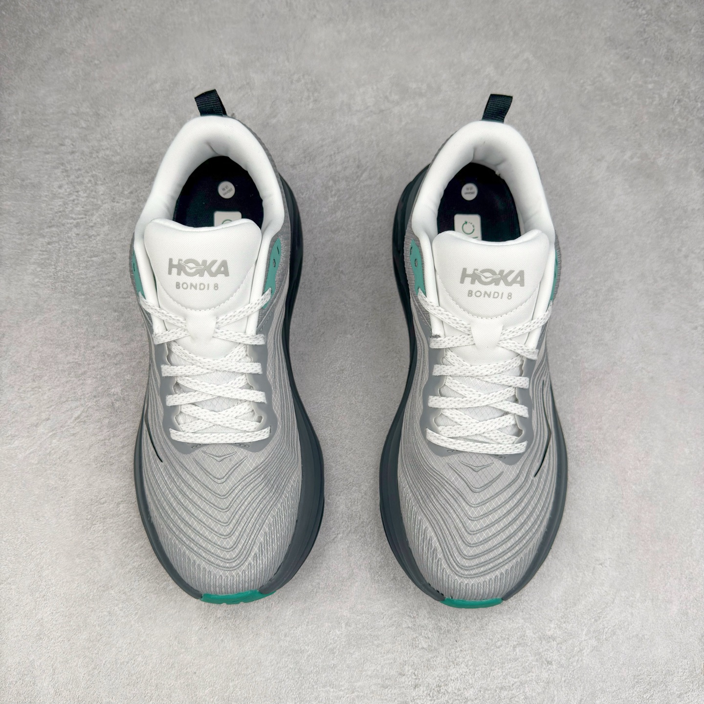 图片[2]-＃HK纯原 HOKA ONE ONE Bondi 8 邦代八代缓震网面耐磨低帮跑步鞋 原始的 Bondi 缓震和线条在这里 提供该特许经营权众所周知的柔软、平衡的乘坐体验 Bondi 使用加长的摇杆微调几何形状 以获得更大的加速度 同时由于采用碳纤维板 还可以提供更平稳的脚趾离地 尺码：36 36.5 37.5 38 38.5 39 40 40.5 41 42 42.5 43 44 44.5 45-选品中心