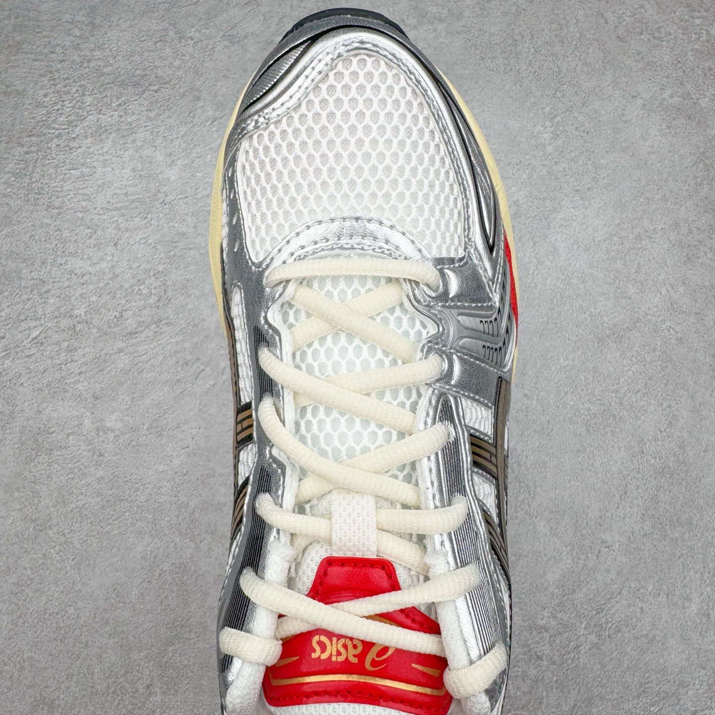 图片[4]-＃ZC总裁 Asics Gel-Kayano K14 亚瑟士系列复古舒适织物合成革减震防滑耐磨低帮休闲跑步鞋 市场顶级版本 原装纸板楦头开发 独家私模五层组合大底 原厂定制缓震硅胶加持 原盒原配 官方四联吊牌 一比一同步原鞋工艺和用料 鞋面原厂“三明治”多层网布 区别其他同价版本 鞋垫采用原厂OrthoLite欧索莱材质 非普通海玻璃鞋垫 后跟一样采用了GEL缓震胶 整体系列设计非常的科技感 锻炼跑步的同时让你一样时尚百搭 尺码：36 37 37.5 38 39 39.5 40 40.5 41.5 42 42.5 43.5 44 44.5 45 46-选品中心