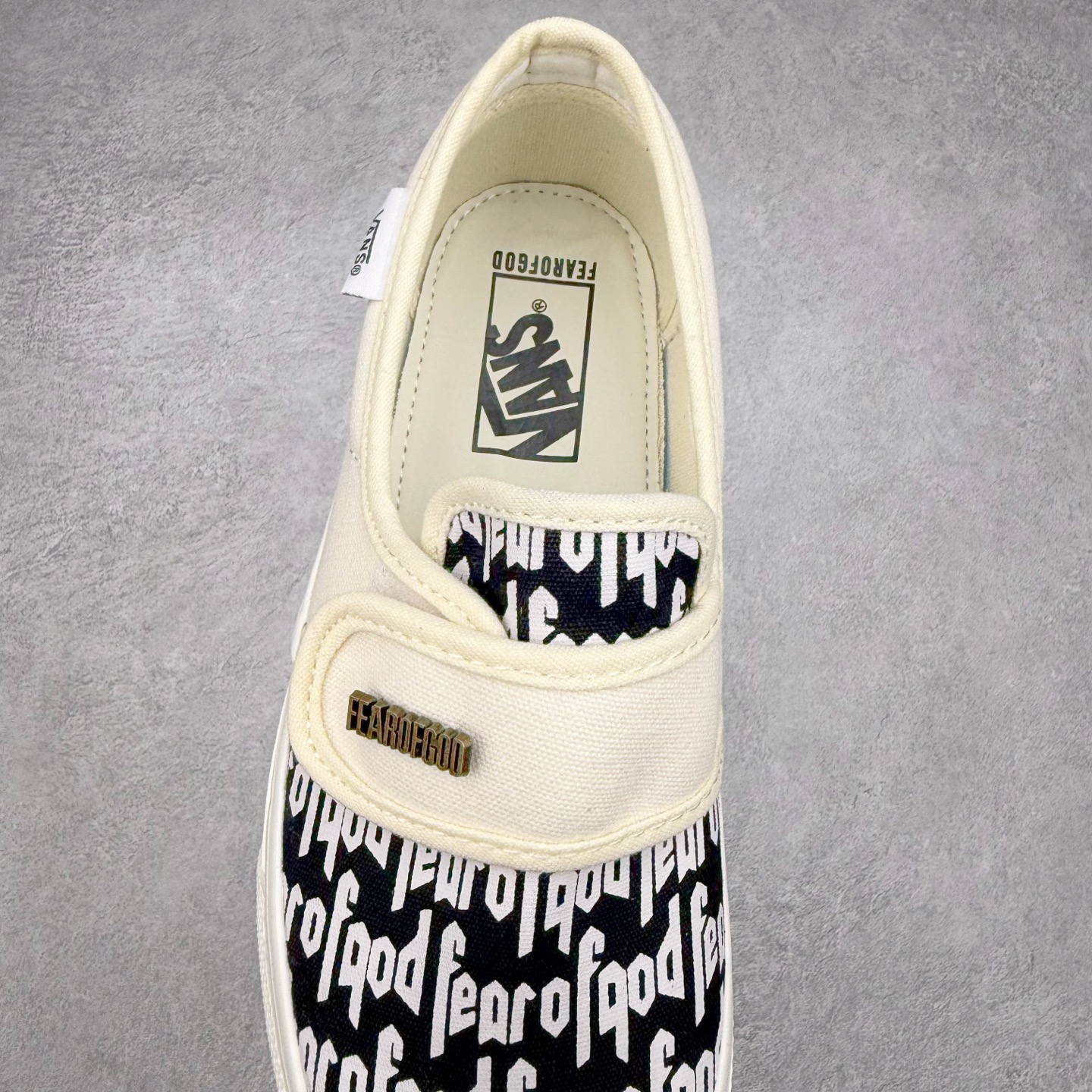 图片[5]-Fear of Fog x Vans Slip-On 47 V DX FOG联名高街黑白棋盘格懒人魔术贴一脚蹬帆布鞋 货号：VN0A3J9FPZR 尺码：35-44（36.5 38.5 40.5 42.5）-选品中心