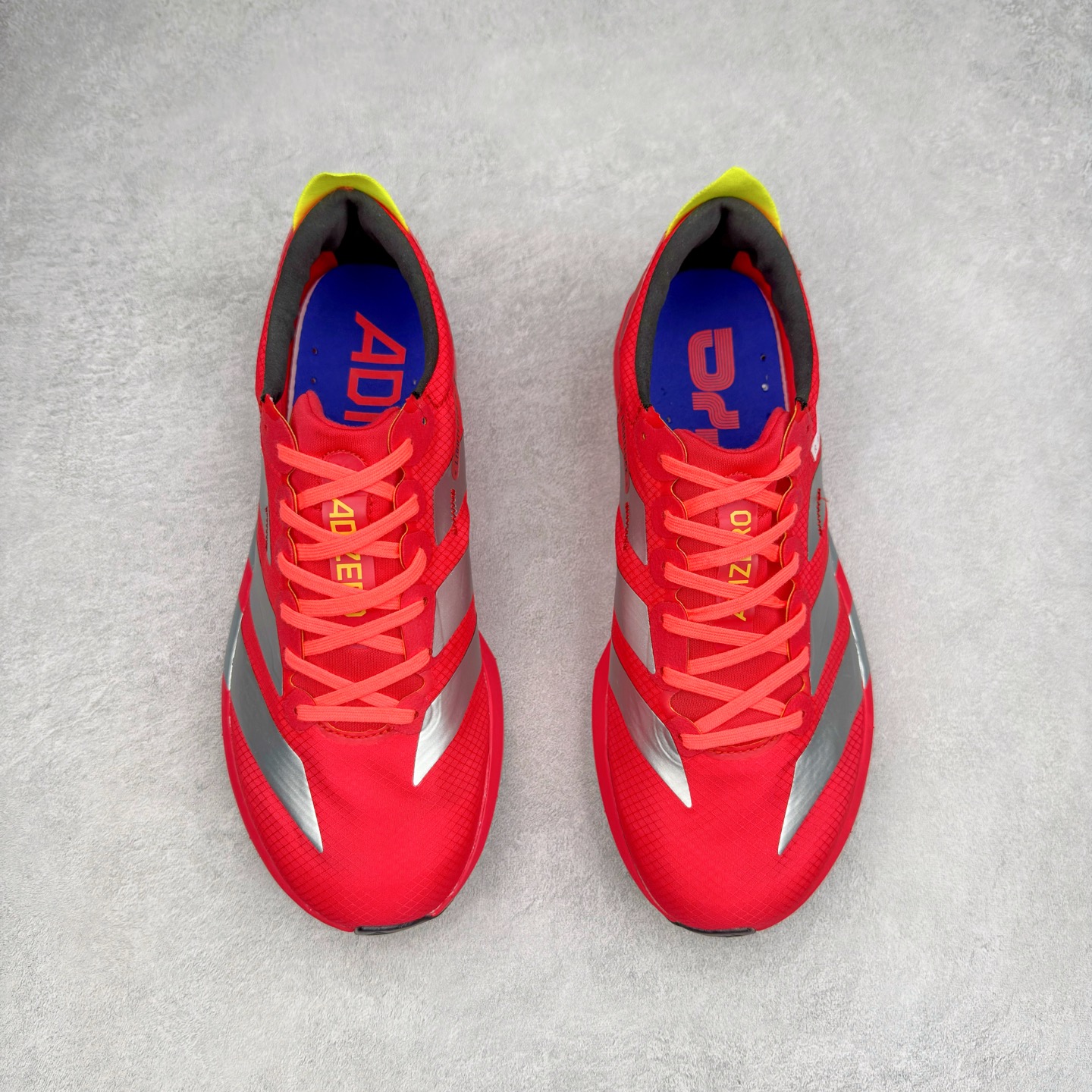 图片[2]-AD Adizero Adios 9 M 阿迪超轻透气缓震跑鞋 IH5747 马牌橡胶大底+超临界爆米花中底+尼龙抗扭片 此款是ADIOS系列最轻的鞋 41 单只170克 整体外观造型与adiZero Adios Pro EVO 1非常相似 中底配置方面搭载全掌Lightstrike Pro 鞋面采用透气网面示人 契合日常训练鞋的定位 更加耐用 外底给到了马牌橡胶 及上代竞速旗舰adidas Adizero Adios Pro 3区域分布 尺码：36 36.5 37 38 38.5 39 40 40.5 41 42 42.5 43 44 44.5 45-选品中心