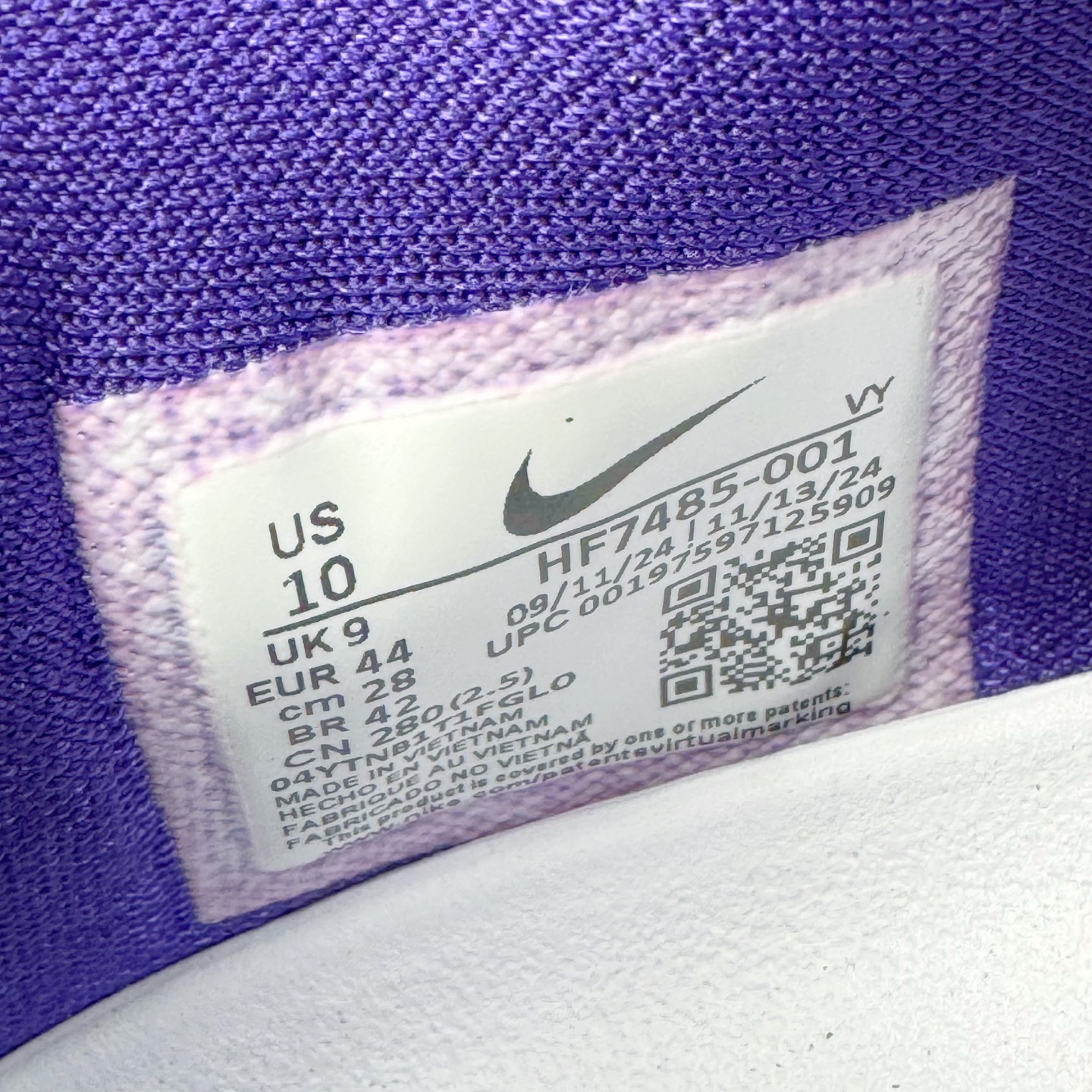 图片[11]-＃S2纯原 NK Zoom Kobe Ⅷ System 科比8代复刻实战运动低帮文化篮球鞋 湖人白紫 HF7485-001 React科技鞋垫加持 实战配置直接拉满 原楦纸板开发 鞋身流线型、后跟塑形 区分土肥圆 原厂针织鞋面一针一线匹配原版 全身鞋材卡料色独家定制 唯一万针立体刺绣SWOOSH 真实底模最大48.5 实战利器 专供海外市场 尺码：40 40.5 41 42 42.5 43 44 44.5 45 46 47.5 48.5 （脚宽、脚胖 建议买大半码）-选品中心