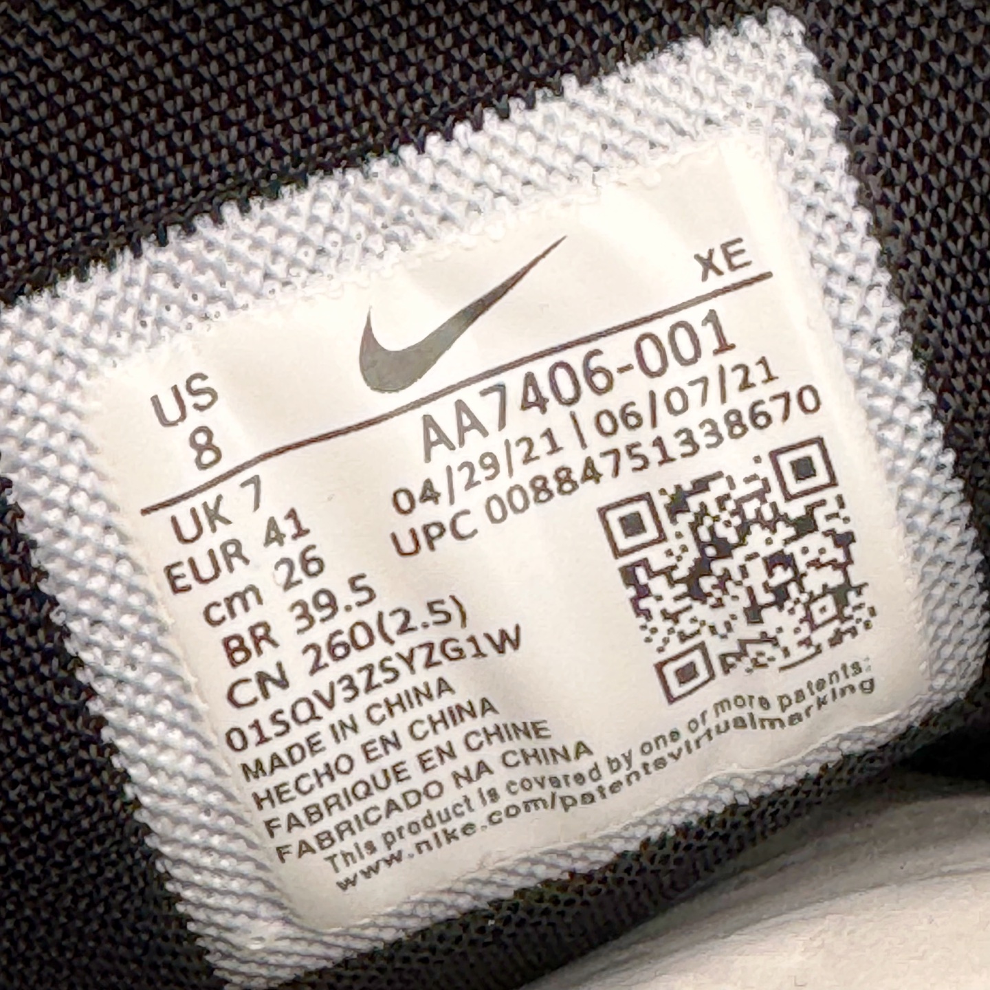 图片[12]-＃TG纯原 NK Zoom Winflo 5 简约舒适织物减震防滑耐磨低帮休闲跑步鞋 AA7406-001 泰光Zp特供批次 市面唯一支持实战的跑鞋 原档案数据原厂网纱 正确高频花纹 前后掌内置Zoom Air气垫 原装MD大底 脚感完美还原 原盒原配 QC检验、钢印 俱全 原底科技 同步原版 脚感堪比Boost 实拍调校N版已经零色差零失真 百分百还原实物色彩所见即所得 不存在货不对板色差等低级问题 选购参考实物拍摄 不混卖不参货 只用心做好货严格选品 承诺混一赔十 尺码：36 36.5 37.5 38 38.5 39 40 40.5 41 42 42.5 43 44 44.5 45-选品中心