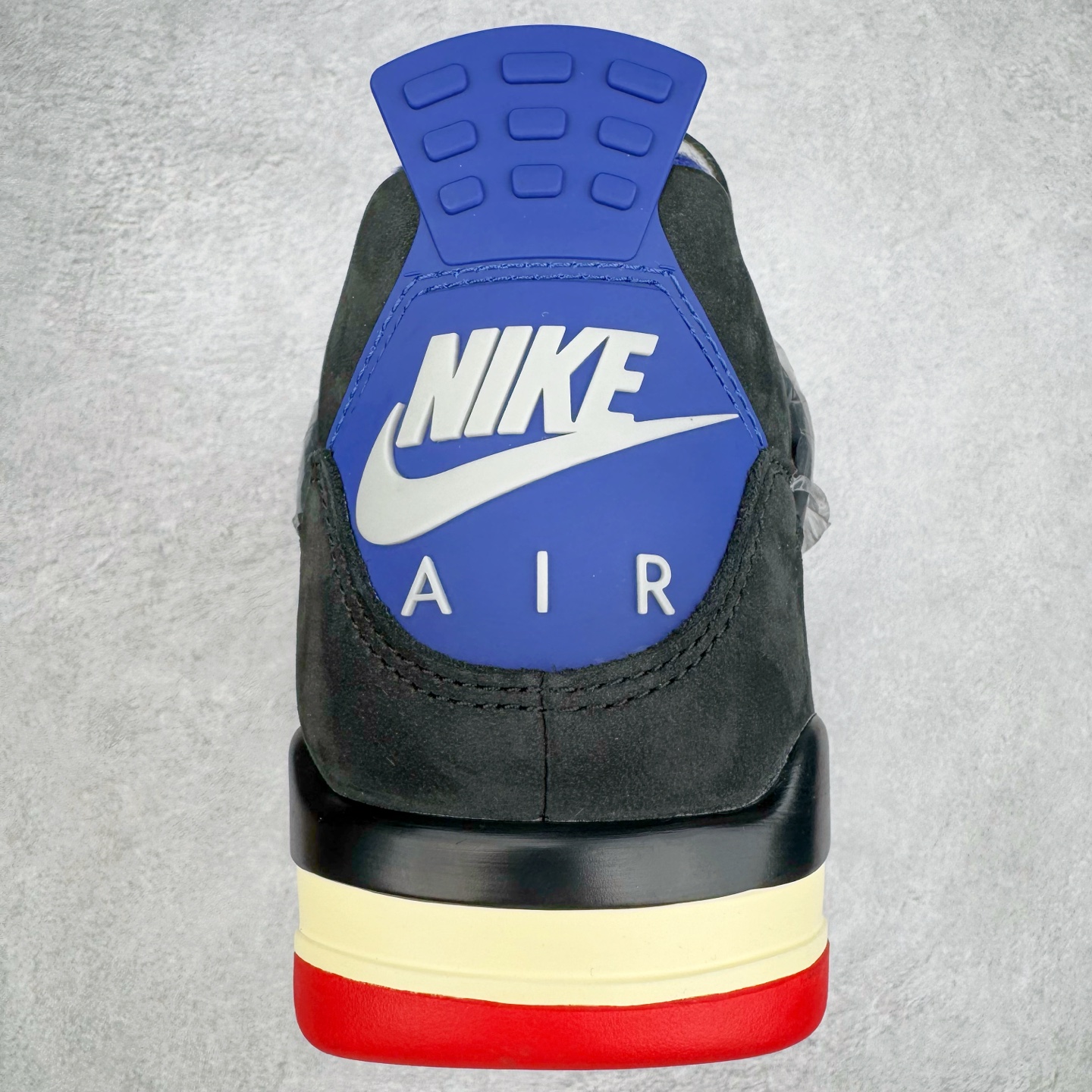 图片[8]-＃K版纯原 Air Jordan AJ4 Rare Air Laser 稀有空气 黑蓝红 FV5029-003 全新升级改良 原鞋原楦原纸板同源开发 完美呈现乔4的版型 内侧正确双色网格 还原细节 原厂皮料 正确气垫颜色 正确网格工艺 正确拉帮工艺 全鞋原装材料制作 原档案原模具打造 支持全方位与正品对比 尺码：36 36.5 37.5 38 38.5 39 40 40.5 41 42 42.5 43 44 44.5 45 46 47.5-选品中心