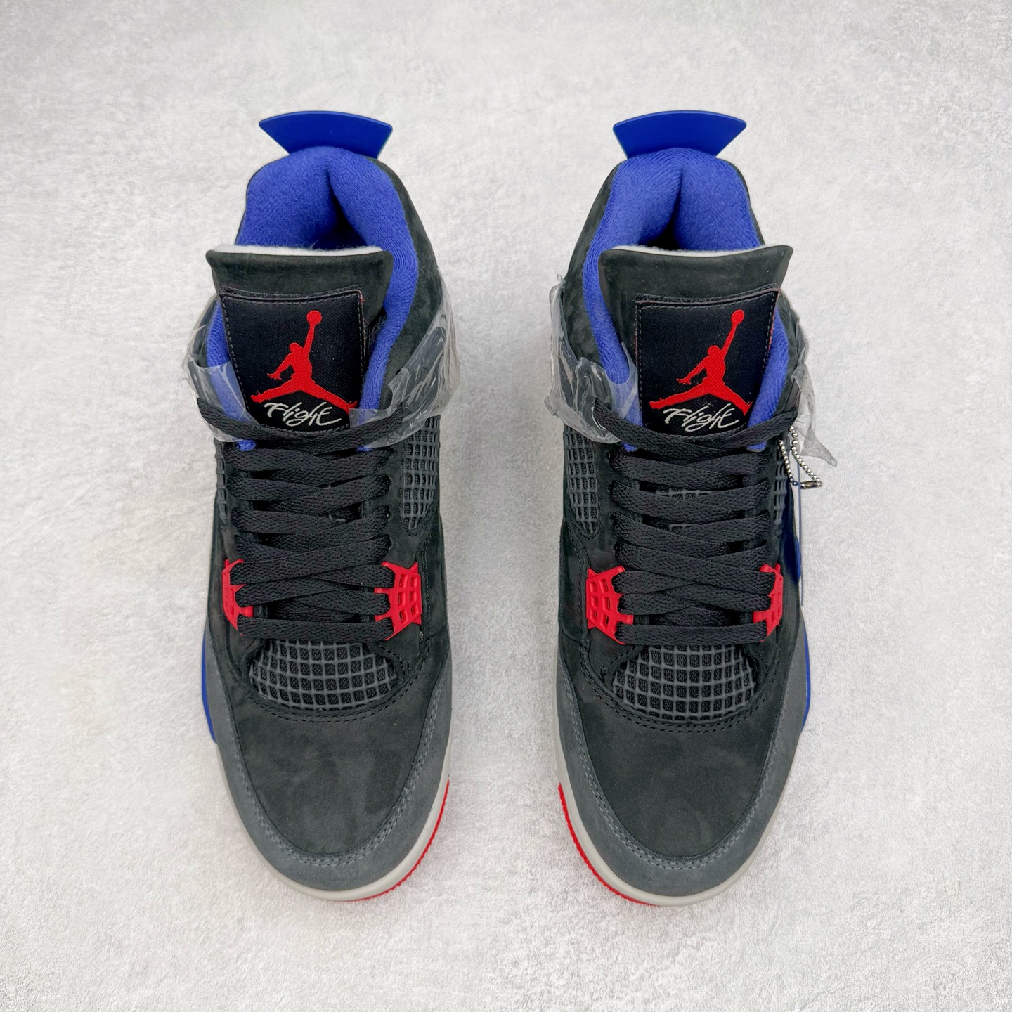 图片[2]-＃K版纯原 Air Jordan AJ4 Rare Air Laser 稀有空气 黑蓝红 FV5029-003 全新升级改良 原鞋原楦原纸板同源开发 完美呈现乔4的版型 内侧正确双色网格 还原细节 原厂皮料 正确气垫颜色 正确网格工艺 正确拉帮工艺 全鞋原装材料制作 原档案原模具打造 支持全方位与正品对比 尺码：36 36.5 37.5 38 38.5 39 40 40.5 41 42 42.5 43 44 44.5 45 46 47.5-选品中心