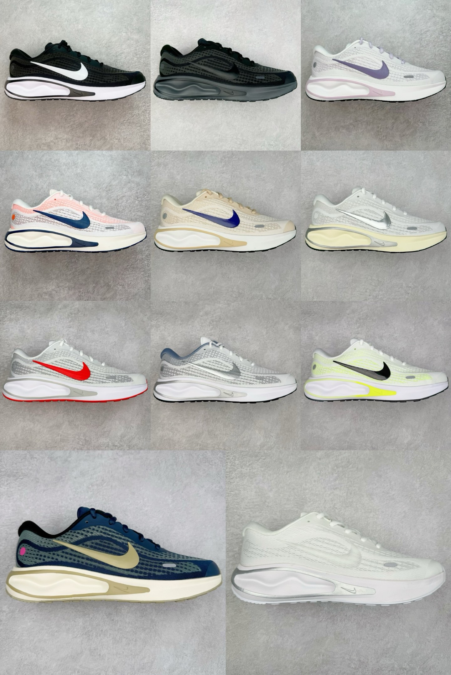 ＃QD纯原 NK Journey Run 旅程慢跑系列低帮轻质缓震休闲运动公路跑步鞋 采用科技织法轻盈织
