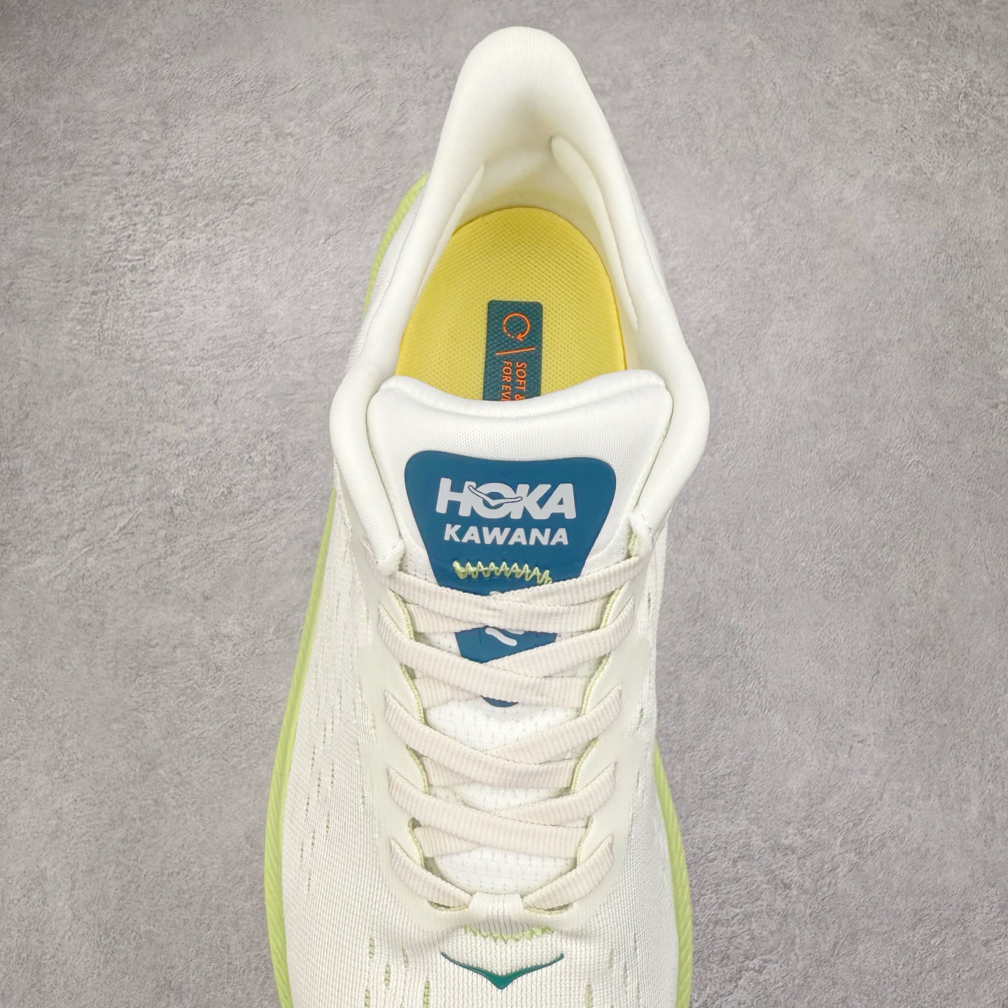 图片[5]-HOKA ONE ONE Kawana 运动鞋 设计采用再生植物纤维网纱制成独特的新型鞋面 工程网纱鞋面柔软透气 搭载 HOKA 标志性缓震中底 提供贴合脚感的同时 还带来有力的支撑 可以在不同速度下兼顾耐久性 是跑步新手和运动爱好者在多场景跑步、运动健身和日常通勤时的不二之选 前后掌 5mm 落差的缓震中底与凹槽设计外底结合速度型滚动平衡技术 可在步伐转换的过程中确保平稳过渡 加长版鞋跟和符合人体工学的跟腱部结构赋予运动爱好者轻盈舒适的脚感 KAWANA 以备受追捧的 MACH 4 作为灵感之源 鞋跟处的 SwallowTail™ 几何造型可在落地时缔造流畅稳定的步态 得以实现柔韧保护 后跟延伸而出的鞋提方便穿脱 全方位提升了整双鞋的穿着体验 尺码：36 36.5 37.5 38 38.5 39 40 40.5 41 42 42.5 43 44 44.5 45-选品中心