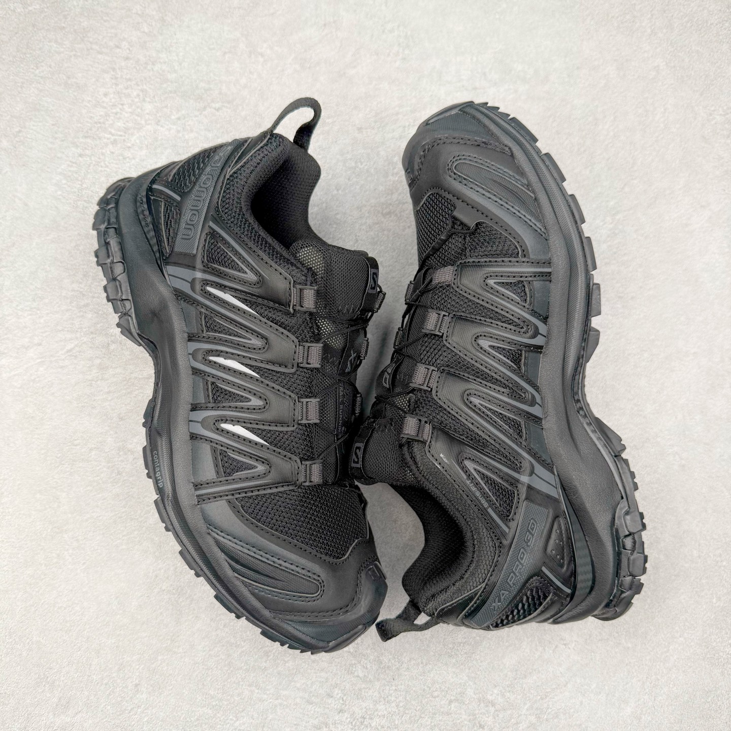 图片[3]-＃HP纯原 SALOMON XA Pro 3D ADV 萨洛蒙潮流越野机能户外功能鞋 虎扑平台特供订单 耗时半年巨作 全套原纸板楦头开发 原厂特供网布配套加持 确保原汁原味 完美呈现版型 原档数据独家私模五层组合大底 男女鞋同步官方开发至46.5 原装Ortholite轻量化鞋垫 中底布带钢印编号 原厂TPU锁扣 进口港宝加持 后跟自然饱满 还原公司包裹性 鞋面采用SENSIFT贴合技术 全方位贴合包裹脚型 鞋跟部鞋底牵引设计 提供强大的抓地性能 更适应野外崎岖不平的道路 其3D ADVANCED CHASSIS底盘 材料轻量大化 钉齿设计更具稳定性 防护性 鞋底易磨损区运用CONTAGRIP高耐磨材料 应对城市硬质路面长距离跑考验 尺码：36 36.5 37.5 38 38.5 39 40 40.5 41 42 42.5 43 44 44.5 45 46 46.5-选品中心