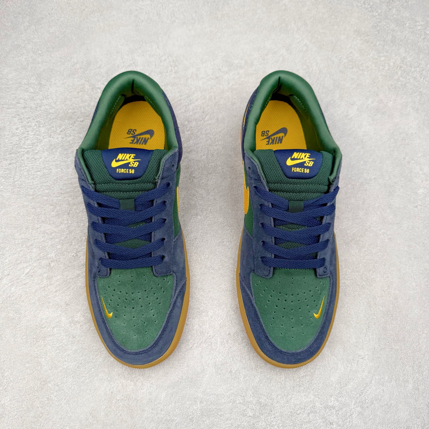 图片[2]-NK SB Force 58 空军58系列低帮休闲运动滑板板鞋 DV5477-402 鞋面由帆布和麂皮拼接 层次感丰富 搭配硫化外底 耐磨耐穿 鞋舌及中底后跟处饰有SB Logo 表明鞋款身份 采用包边设计 经久耐穿 硫化结构则有效提升灵活性 穿上这款全新推出的创意力作 助你耀动街头 尺码：36 36.5 37.5 38 38.5 39 40 40.5 41 42 42.5 43 44 45-选品中心