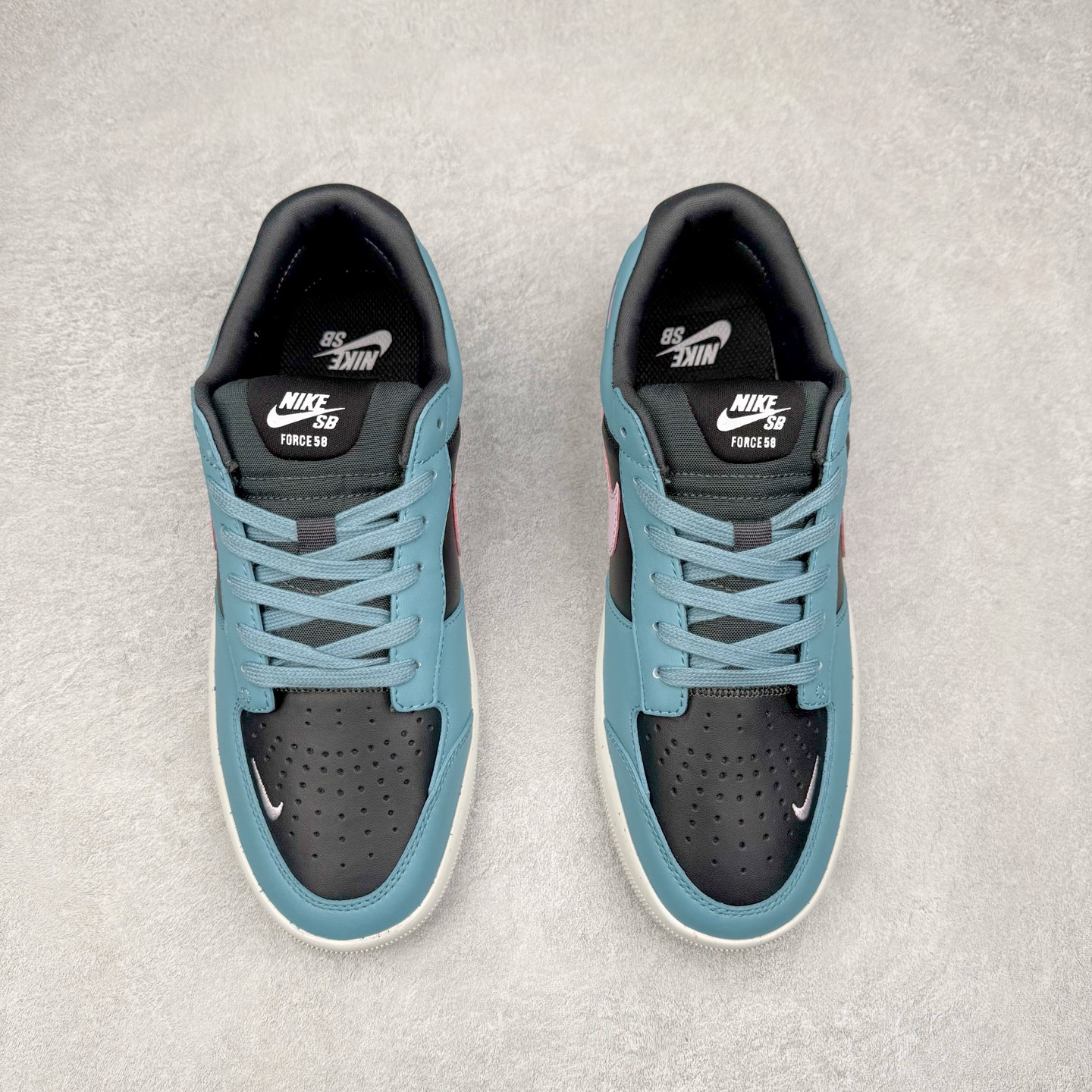 图片[2]-NK SB Force 58 空军58系列低帮休闲运动滑板板鞋 DV5476-400 鞋面由帆布和麂皮拼接 层次感丰富 搭配硫化外底 耐磨耐穿 鞋舌及中底后跟处饰有SB Logo 表明鞋款身份 采用包边设计 经久耐穿 硫化结构则有效提升灵活性 穿上这款全新推出的创意力作 助你耀动街头 尺码：36 36.5 37.5 38 38.5 39 40 40.5 41 42 42.5 43 44 45-选品中心