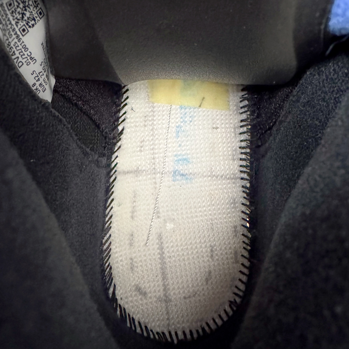 图片[25]-＃PK纯原 Awake NY x Air Jordan AJ5 联名黑蓝 DV4982-004 SZ原厂全套原楦原纸板磨具开发 原厂皮料加持 原厂港宝加持定型后跟R度完美 同源原厂电绣 飞人针数密度立体效果一致 原厂拉帮手法 原厂配置纸衬高频鞋盒 原厂指令配双鞋带 原厂TPU网格鞋带扣 超高鞋面清洁度 最高QC检验标准 控制溢胶瑕疵 到手可放心比对发售原鞋 上脚百分百充正驾驭 尺码：40 40.5 41 42 42.5 43 44 44.5 45 46 47.5-选品中心