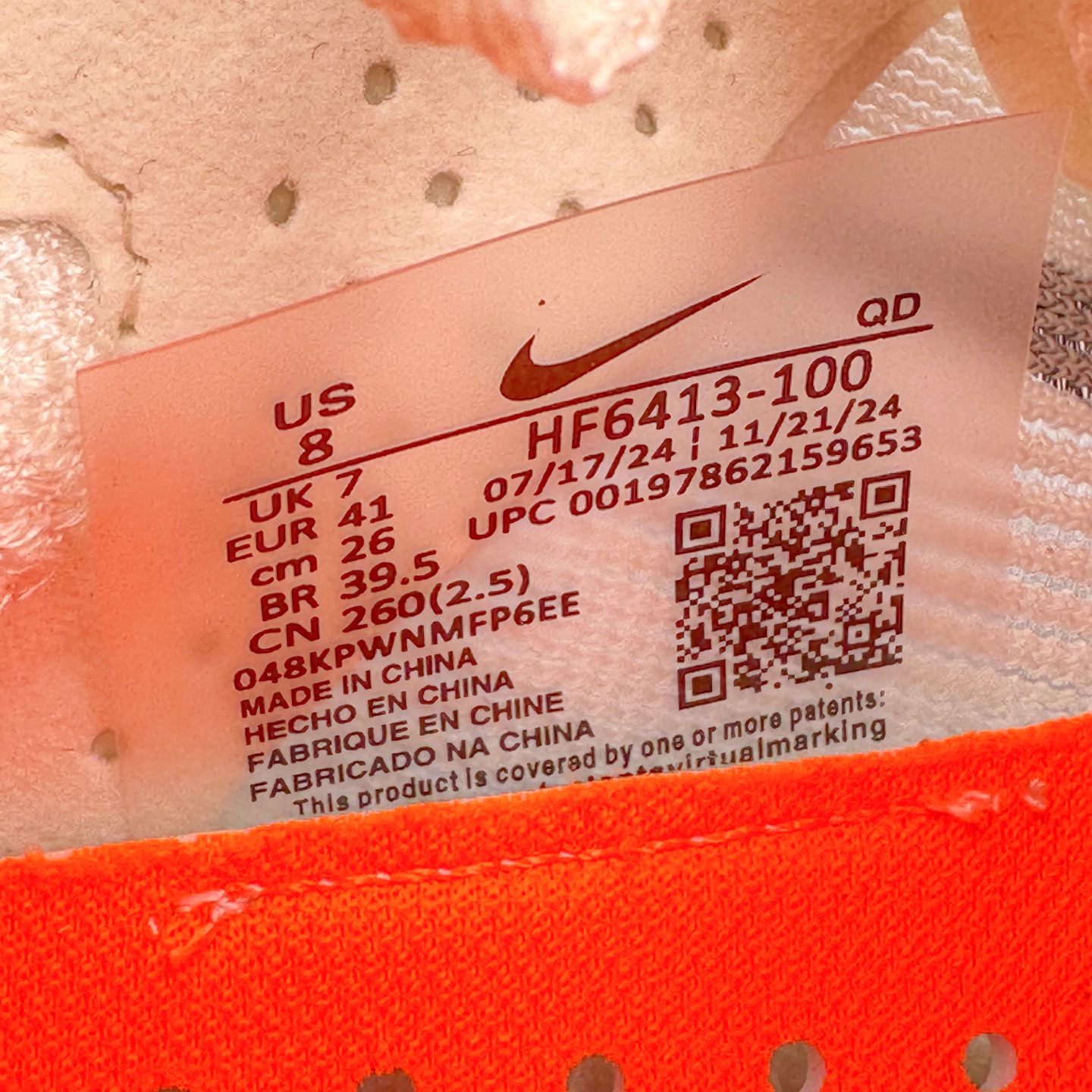 图片[11]-＃TG纯原 Jakob A. Ingebrigtsen x NK Zoom VaporFly Next 4% 舒适百搭透气回弹低帮短跑马拉松跑步鞋 HF6413-100 泰光Zp特供批次 市面唯一支持实战的跑鞋 原档案数据原厂网纱 正确高频花纹 前后掌内置Zoom Air气垫 原装MD大底 脚感完美还原 原盒原配 QC检验、钢印 俱全 原底科技 同步原版 脚感堪比Boost 采用精致醒目设计，精准诠释雅各布·因格布里格森的风格，聚焦他的核心信念：家庭与夺冠。该鞋款在前代鞋款的基础上减轻重量，但不影响性能表现。碳纤维 Flyplate 结合出众回弹的ZoomX泡绵中底，缔造比赛日佳选，令你快意难挡，疾速冲刺。这款公路竞速跑步鞋具备匠心品质，无论是日常畅跑还是马拉松，皆可轻松驾驭，是雅各布的信赖之选。尺码：36 36.5 37.5 38 38.5 39 40 40.5 41 42 42.5 43 44 44.5 45-选品中心