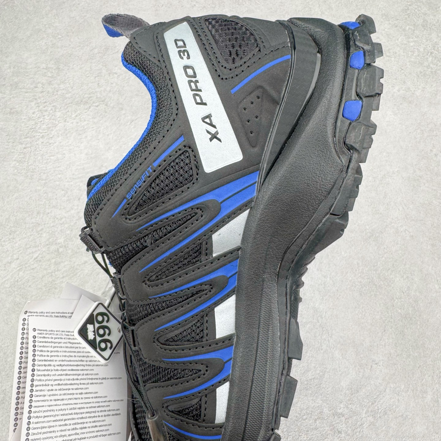 图片[7]-＃HP纯原 SALOMON XA Pro 3D ADV 萨洛蒙潮流越野机能户外功能鞋 虎扑平台特供订单 耗时半年巨作 全套原纸板楦头开发 原厂特供网布配套加持 确保原汁原味 完美呈现版型 原档数据独家私模五层组合大底 男女鞋同步官方开发至46.5 原装Ortholite轻量化鞋垫 中底布带钢印编号 原厂TPU锁扣 进口港宝加持 后跟自然饱满 还原公司包裹性 鞋面采用SENSIFT贴合技术 全方位贴合包裹脚型 鞋跟部鞋底牵引设计 提供强大的抓地性能 更适应野外崎岖不平的道路 其3D ADVANCED CHASSIS底盘 材料轻量大化 钉齿设计更具稳定性 防护性 鞋底易磨损区运用CONTAGRIP高耐磨材料 应对城市硬质路面长距离跑考验 尺码：36 36.5 37.5 38 38.5 39 40 40.5 41 42 42.5 43 44 44.5 45 46 46.5-选品中心