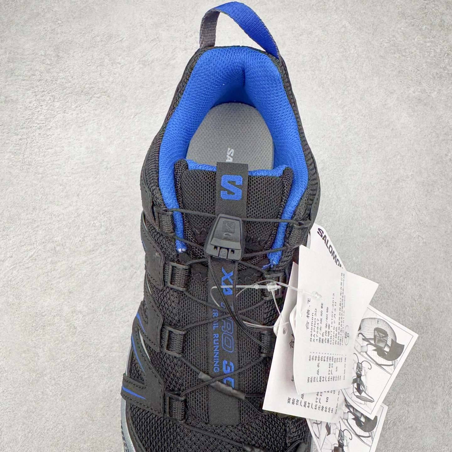 图片[5]-＃HP纯原 SALOMON XA Pro 3D ADV 萨洛蒙潮流越野机能户外功能鞋 虎扑平台特供订单 耗时半年巨作 全套原纸板楦头开发 原厂特供网布配套加持 确保原汁原味 完美呈现版型 原档数据独家私模五层组合大底 男女鞋同步官方开发至46.5 原装Ortholite轻量化鞋垫 中底布带钢印编号 原厂TPU锁扣 进口港宝加持 后跟自然饱满 还原公司包裹性 鞋面采用SENSIFT贴合技术 全方位贴合包裹脚型 鞋跟部鞋底牵引设计 提供强大的抓地性能 更适应野外崎岖不平的道路 其3D ADVANCED CHASSIS底盘 材料轻量大化 钉齿设计更具稳定性 防护性 鞋底易磨损区运用CONTAGRIP高耐磨材料 应对城市硬质路面长距离跑考验 尺码：36 36.5 37.5 38 38.5 39 40 40.5 41 42 42.5 43 44 44.5 45 46 46.5-选品中心