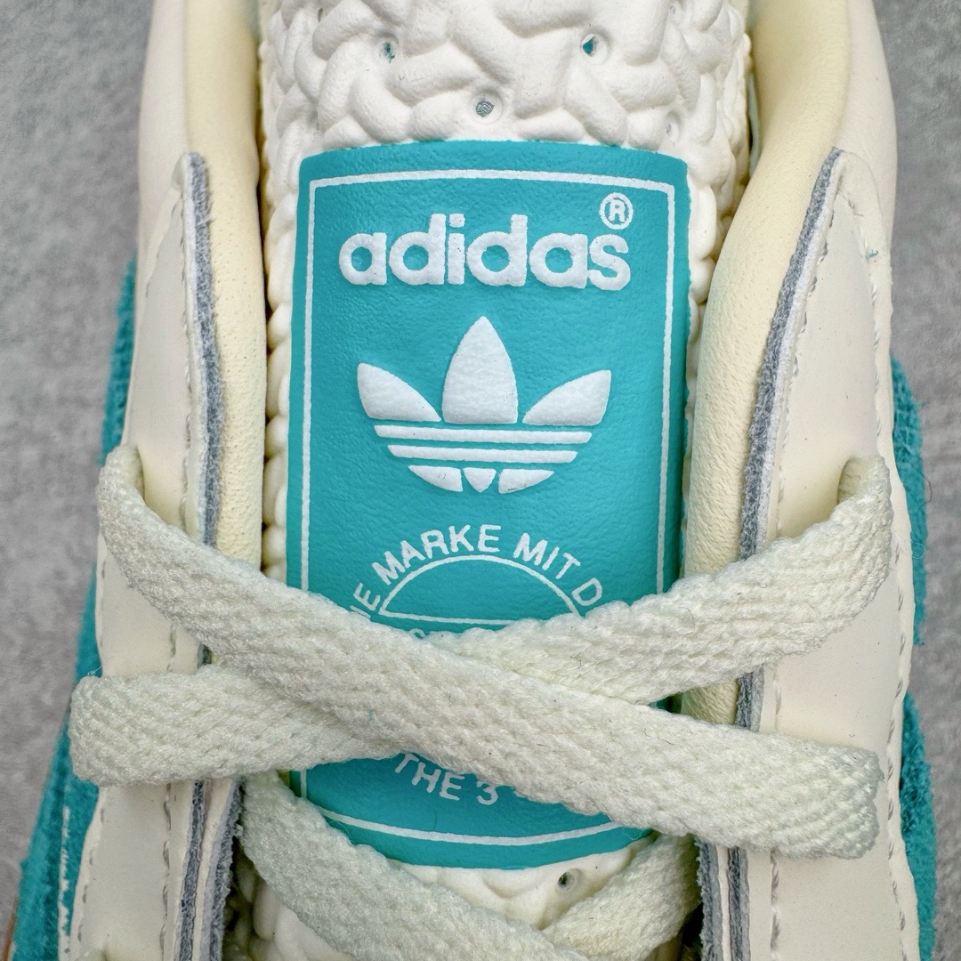 图片[14]-＃CS纯原 AD Original Gazelle Indoor Trainers 瞪羚室内鞋系列低帮复古百搭休闲运动德训风板鞋 白蓝 JI2583 高端零售特供批次 原厂定制长毛翻毛皮组合环保纤维革鞋面材质 内置环保海玻璃鞋垫 外置RB橡胶大底 产品品控稳定性领先行业 原厂全套原楦原纸板冲刀磨具开发 原厂皮料加持 原厂港宝加持定型后跟R度完美 将复古进行到底 简约流畅 三十年不变经典 这款Gazelle运动鞋 无论面料、配色、质感或设计 都只在重现其1991年原款的经典 皮革鞋面 撞色三条纹和鞋跟标的设计 力求呈现90年代的经典复古风潮 Samba火热的同时 也带动了其它的复古鞋型 Gazelle便是其中一只 Gazelle Indoor拥有包边更宽的T字型鞋头 更好的保护运动员的前掌 浓浓的复古氛围感 非常适合现在流行的Cleanfit风格 尺码：35.5 36 36.5 37.5 38 38.5 39 40 40.5 41 42 42.5 43 44 44.5 45 46-选品中心