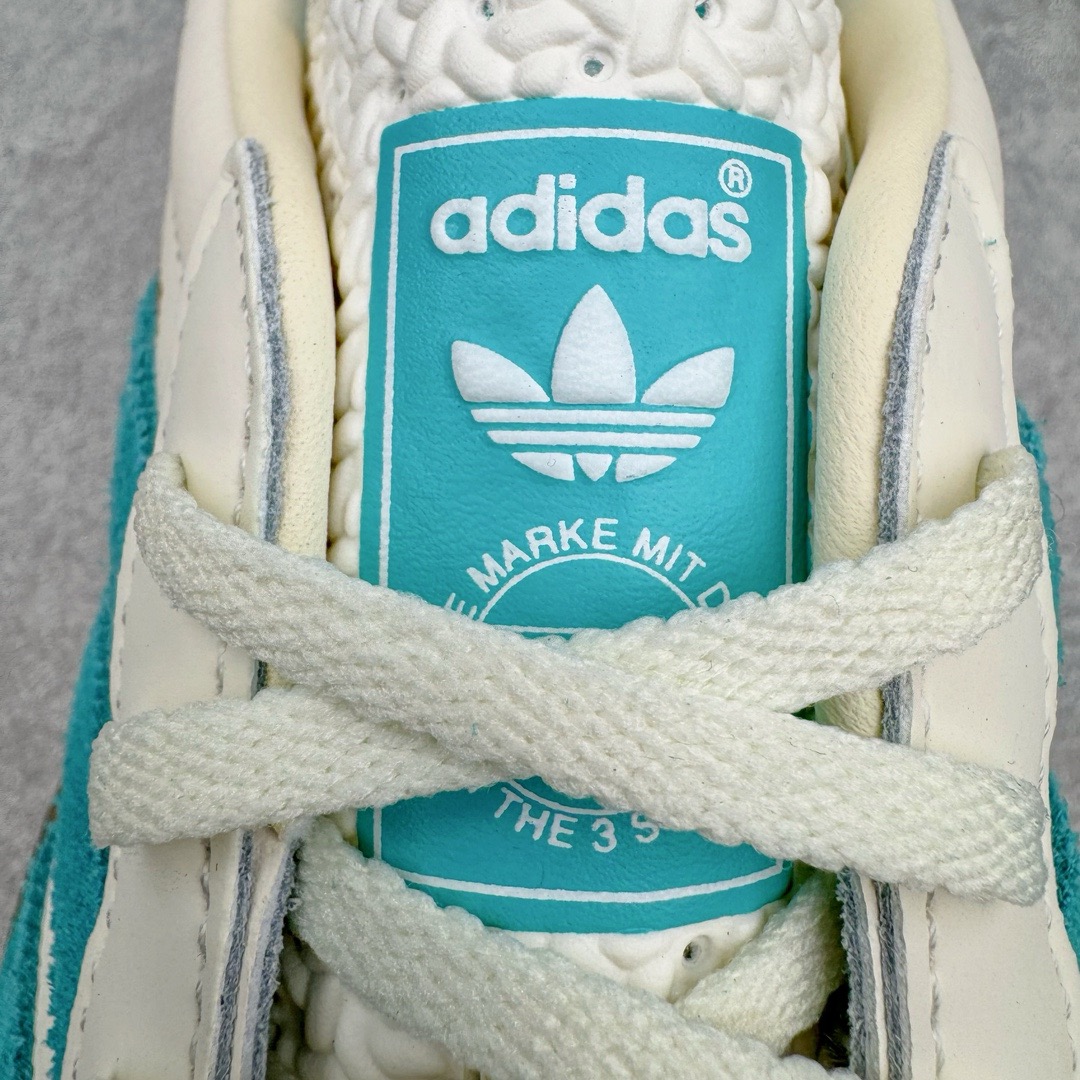 图片[17]-＃CS纯原 AD Original Gazelle Indoor Trainers 瞪羚室内鞋系列低帮复古百搭休闲运动德训风板鞋 白蓝 JI2583 高端零售特供批次 原厂定制长毛翻毛皮组合环保纤维革鞋面材质 内置环保海玻璃鞋垫 外置RB橡胶大底 产品品控稳定性领先行业 原厂全套原楦原纸板冲刀磨具开发 原厂皮料加持 原厂港宝加持定型后跟R度完美 将复古进行到底 简约流畅 三十年不变经典 这款Gazelle运动鞋 无论面料、配色、质感或设计 都只在重现其1991年原款的经典 皮革鞋面 撞色三条纹和鞋跟标的设计 力求呈现90年代的经典复古风潮 Samba火热的同时 也带动了其它的复古鞋型 Gazelle便是其中一只 Gazelle Indoor拥有包边更宽的T字型鞋头 更好的保护运动员的前掌 浓浓的复古氛围感 非常适合现在流行的Cleanfit风格 尺码：35.5 36 36.5 37.5 38 38.5 39 40 40.5 41 42 42.5 43 44 44.5 45 46-选品中心