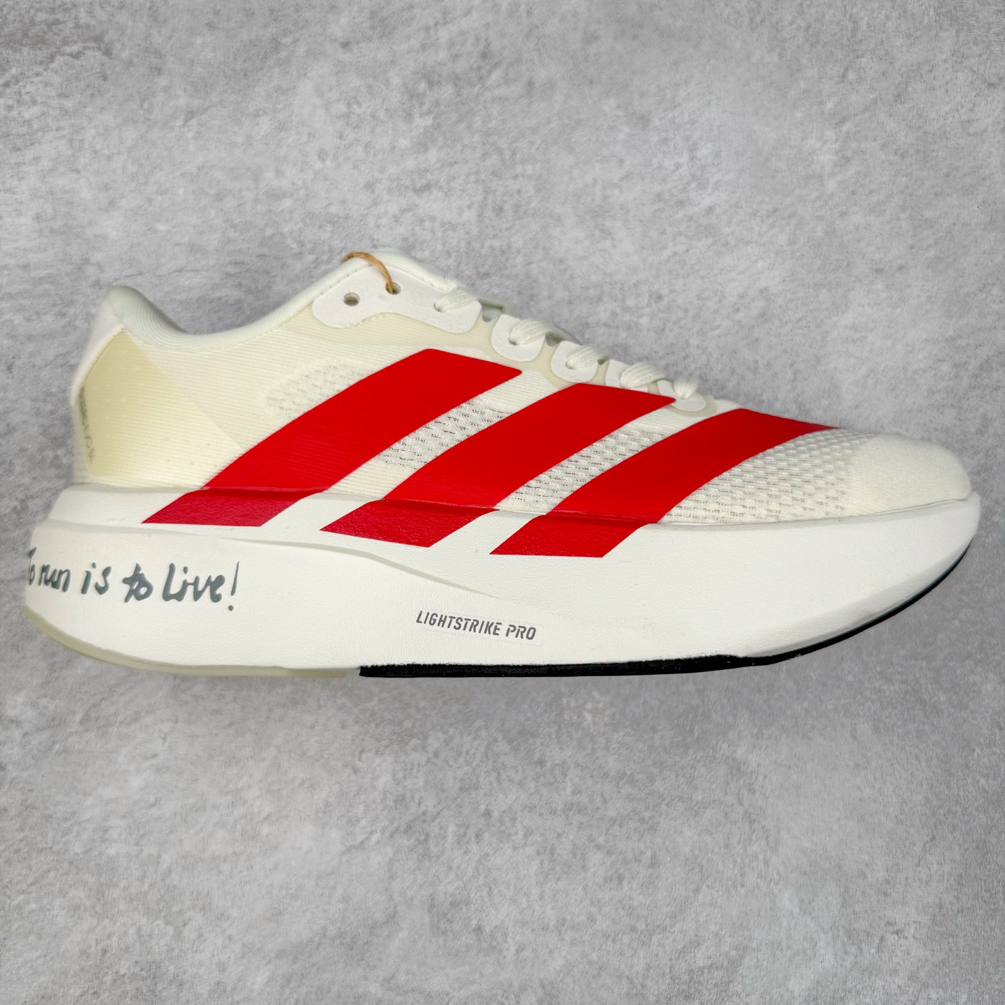 图片[3]-＃福利特价 AD Adizero EVO SL 马拉松竞速专业跑鞋 CELERMESH针织网面非常轻薄 纤维间的缝隙很大 可以保证跑步时的透气、排汗效果 鞋舌直接与两侧的内衬和鞋底连接在一起 在跑步过程中不会被鞋舌的左右移动所困扰 在标准鞋带孔的基础上再拓宽一组鞋带孔 适合不同脚型的需求 突破性 EnergyRods 技术，有助于跑者实现更好的成绩 中底独特的LIGHTSTRIKE PRO泡棉材质 微弹感觉在跑步过程中给予了良好的支撑体验 对于顶级精英和高水平进阶跑者来说 ADIOS PRO是一双值得信赖的竞速比赛用鞋 尺码：36 36.5 37.5 38 38.5 39 40 40.5 41 42 42.5 43 44 44.5 45-选品中心