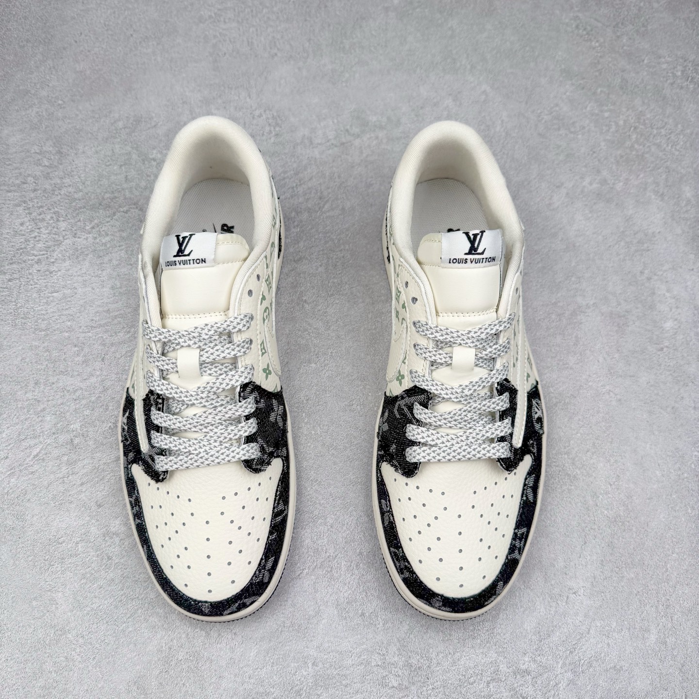 图片[2]-TS x Air Jordan AJ1 Low 倒钩低帮联名定制配色 SJ2068-008 原厂内置气垫魔块 A模大底 头层小牛皮 鞋舌AJ原厂专用牛津布+AJ专用反口珍珠布+原厂无杂质高弹内里海棉+特殊封边弹力鞋带 实拍调校N版已经零色差零失真 百分百还原实物色彩所见即所得 不存在货不对板色差等低级问题 选购参考实物拍摄 不混卖不参货 只用心做好货严格选品 承诺混一赔十 尺码：36 36.5 37.5 38 38.5 39 40 40.5 41 42 42.5 43 44 44.5 45-选品中心