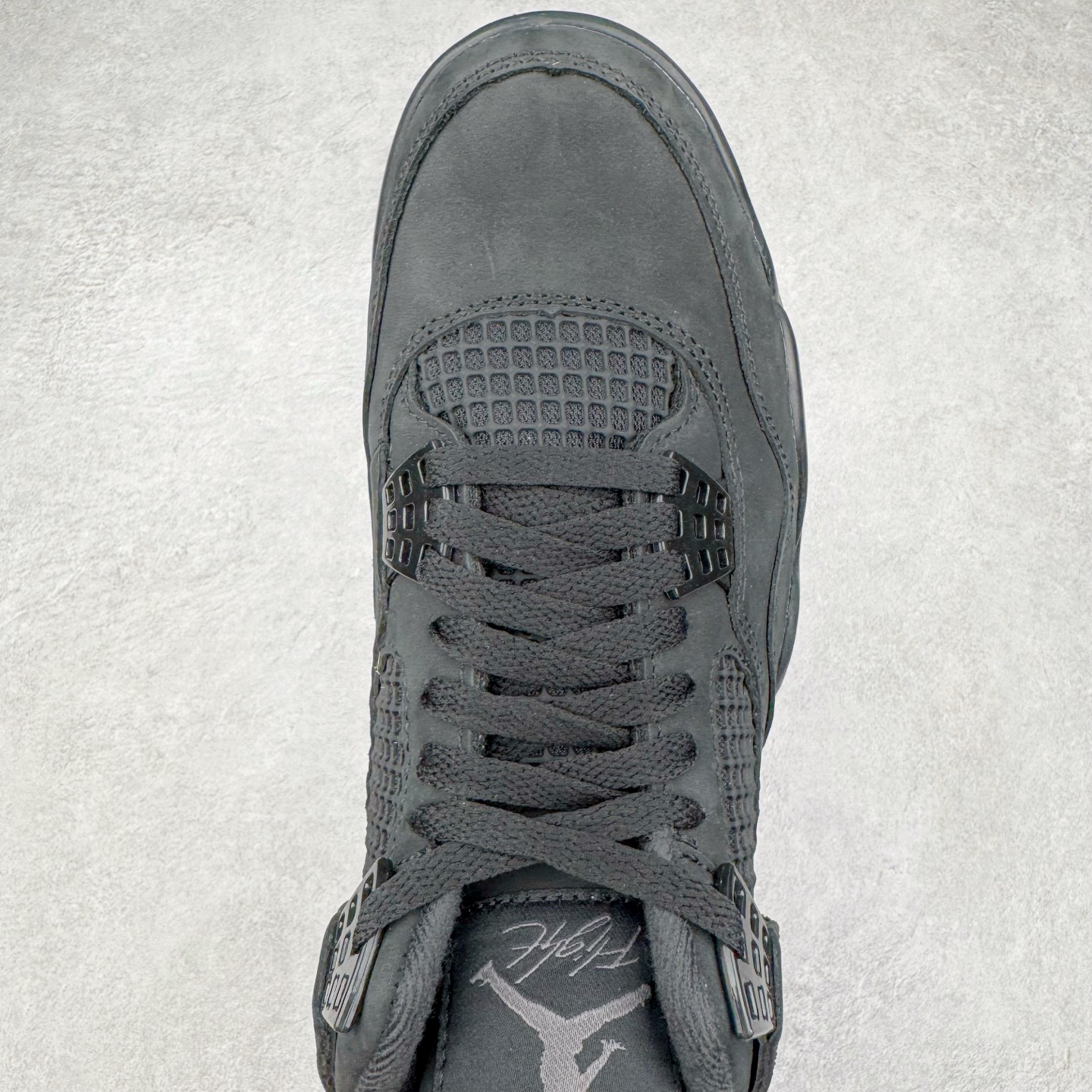 图片[4]-＃K版纯原 Air Jordan AJ4 Retro 新黑猫 2025 FV5029-010 全新升级改良 原鞋原楦原纸板同源开发 完美呈现乔4的版型 内侧正确双色网格 还原细节 原厂皮料 正确气垫颜色 正确网格工艺 正确拉帮工艺 全鞋原装材料制作 原档案原模具打造 支持全方位与正品对比 尺码：36 36.5 37.5 38 38.5 39 40 40.5 41 42 42.5 43 44 44.5 45 46 47.5-选品中心