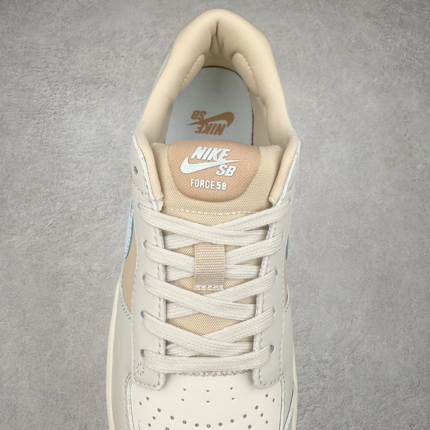 图片[5]-NK SB Force 58 空军58系列低帮休闲运动滑板板鞋 DV5476-003 鞋面由帆布和麂皮拼接 层次感丰富 搭配硫化外底 耐磨耐穿 鞋舌及中底后跟处饰有SB Logo 表明鞋款身份 采用包边设计 经久耐穿 硫化结构则有效提升灵活性 穿上这款全新推出的创意力作 助你耀动街头 尺码：36 36.5 37.5 38 38.5 39 40 40.5 41 42 42.5 43 44 45-选品中心