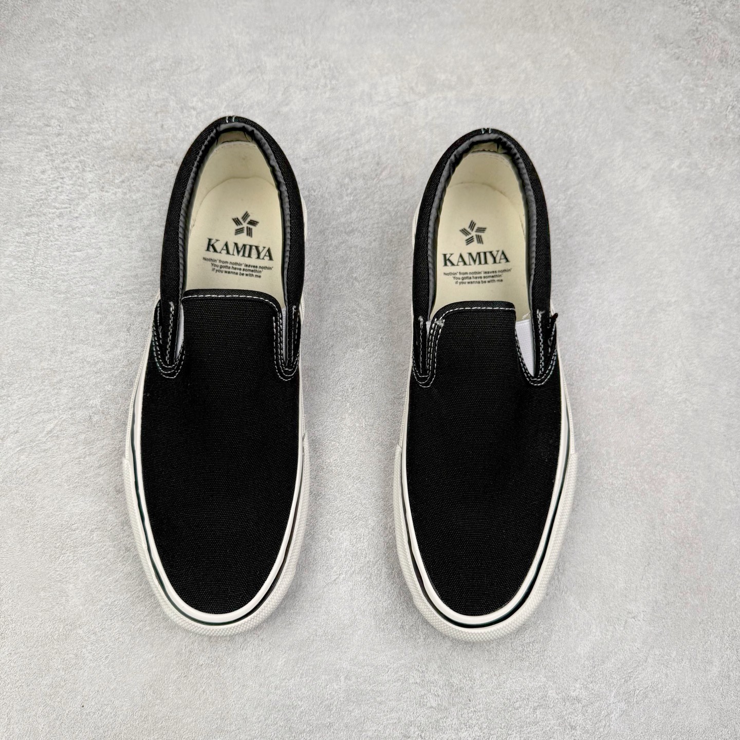 图片[2]-MIHARA YASUHIRO三原康裕 KAMIYA 25ss Cornell Slip-On 日系开口笑懒人一脚蹬休闲帆布鞋 货号：G14FW701 尺码：35 36 36.5 37 38 38.5 39 40 40.5 41 42 42.5 43 44-选品中心