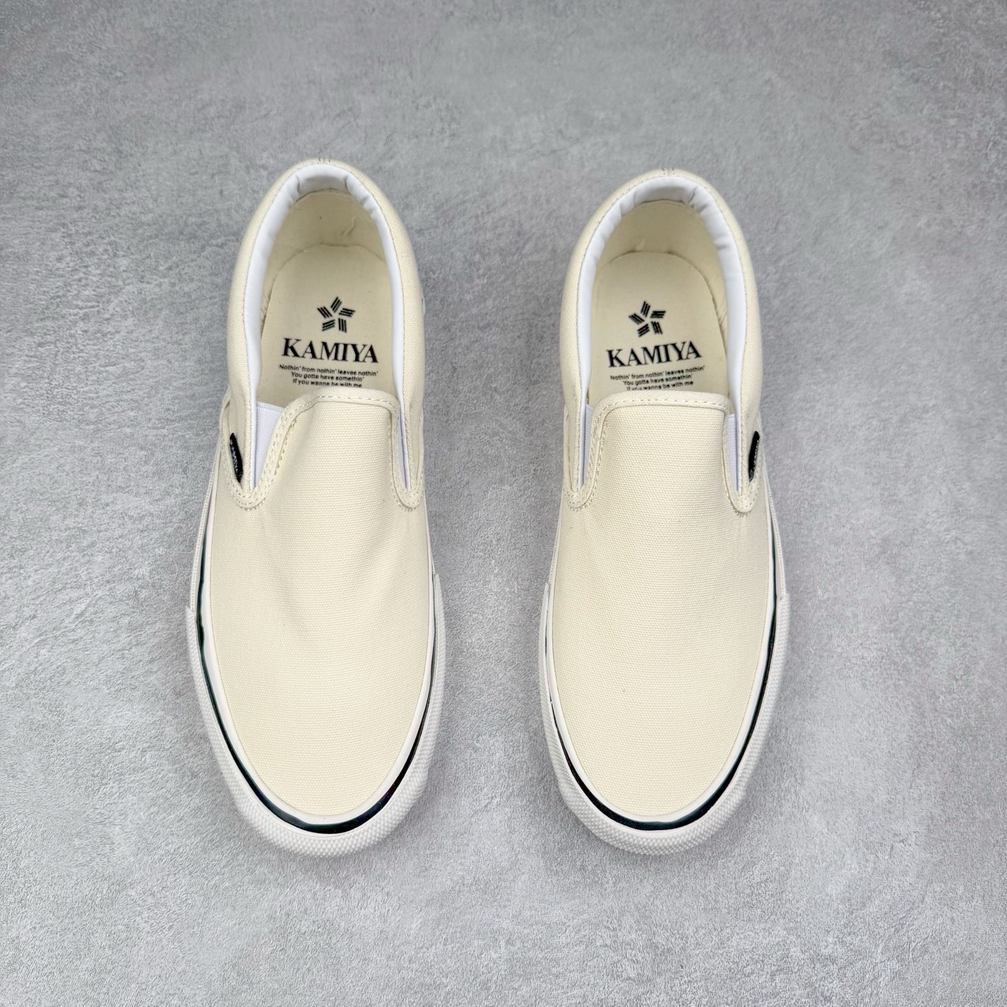 图片[2]-MIHARA YASUHIRO三原康裕 KAMIYA 25ss Cornell Slip-On 日系开口笑懒人一脚蹬休闲帆布鞋 货号：G14FW701 尺码：35 36 36.5 37 38 38.5 39 40 40.5 41 42 42.5 43 44-选品中心