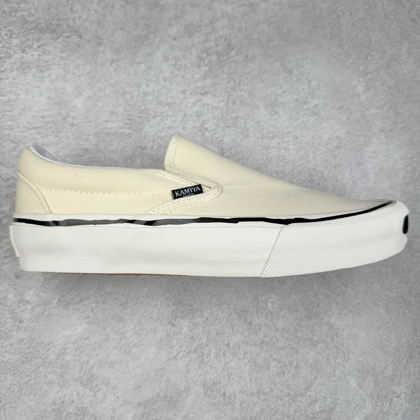MIHARA YASUHIRO三原康裕 KAMIYA 25ss Cornell Slip-On 日系开口笑懒人一脚蹬休闲帆布鞋 货号:G14FW701 尺码:35 36 36.5 37 38 38.5 39 40 40.5 41 42 42.5 43 44-选品中心