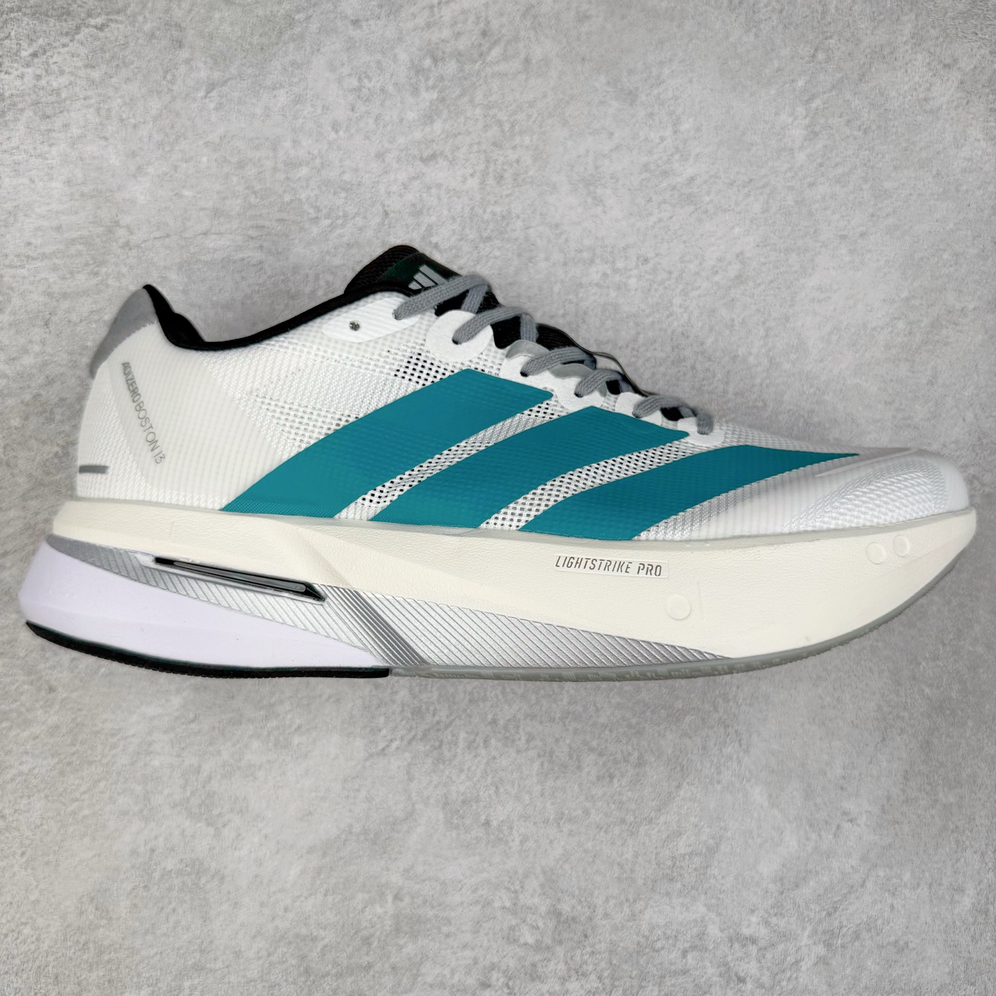 AD Adizero Boston 13 夏季透气网眼竞速跑鞋 融合Lightstrike和Lightstrike Pro技术 采用乙烯/乙酸乙烯酯(EVA)材质 打造舒适中底 含ENERGYROD能量碳柱 旨在为步伐添活力 尺码：36 36.5 37 38 38.5 39 40 40.5 41 42 42.5 43 44 44.5 45-选品中心