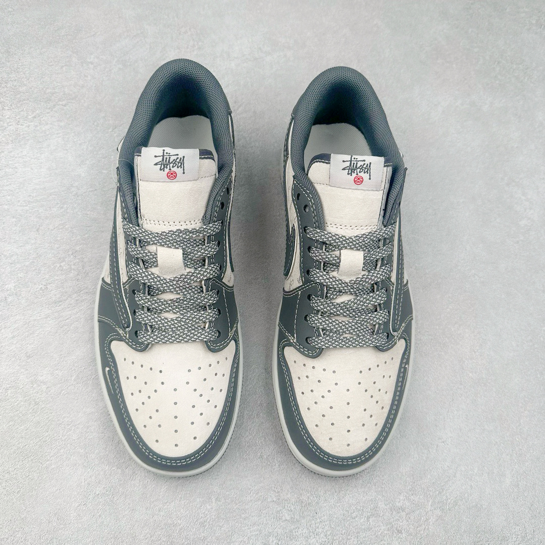 图片[2]-TS x Air Jordan AJ1 Low 倒钩低帮联名定制配色 XZ3398-003 原厂内置气垫魔块 A模大底 头层小牛皮 鞋舌AJ原厂专用牛津布+AJ专用反口珍珠布+原厂无杂质高弹内里海棉+特殊封边弹力鞋带 实拍调校N版已经零色差零失真 百分百还原实物色彩所见即所得 不存在货不对板色差等低级问题 选购参考实物拍摄 不混卖不参货 只用心做好货严格选品 承诺混一赔十 尺码：36 36.5 37.5 38 38.5 39 40 40.5 41 42 42.5 43 44 44.5 45-选品中心