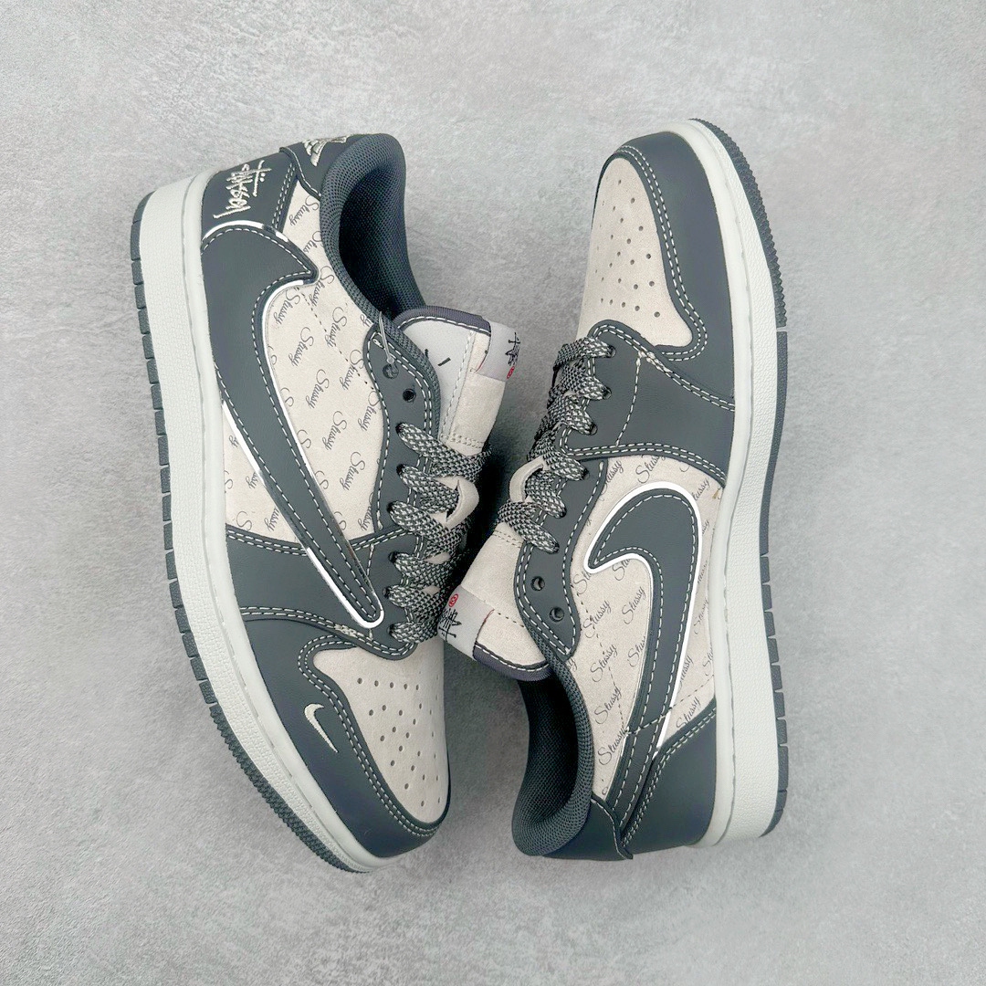 图片[3]-TS x Air Jordan AJ1 Low 倒钩低帮联名定制配色 XZ3398-003 原厂内置气垫魔块 A模大底 头层小牛皮 鞋舌AJ原厂专用牛津布+AJ专用反口珍珠布+原厂无杂质高弹内里海棉+特殊封边弹力鞋带 实拍调校N版已经零色差零失真 百分百还原实物色彩所见即所得 不存在货不对板色差等低级问题 选购参考实物拍摄 不混卖不参货 只用心做好货严格选品 承诺混一赔十 尺码：36 36.5 37.5 38 38.5 39 40 40.5 41 42 42.5 43 44 44.5 45-选品中心