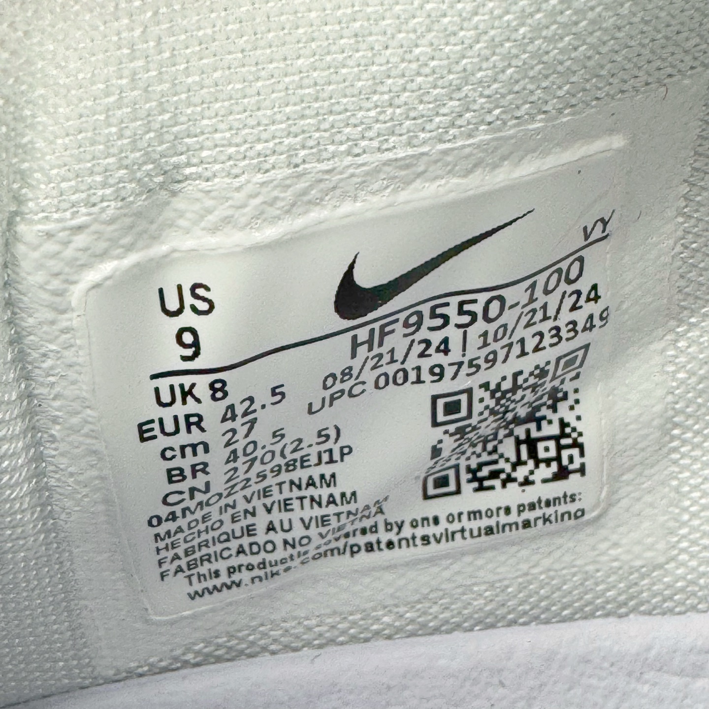 图片[12]-＃灭世海外版 NK Zoom Kobe Ⅷ System 科比8代复刻实战运动低帮文化篮球鞋 湖人白紫金 HF9550-100 纯原海外版气垫品质吊打各路纯原 气压➕耐久双重保障 前掌ZOOM TURBO➕后掌马蹄Zoom 后掌澎湃脚感无出其右 全套冲刀改版 鞋型还原度95% 宽脚选手必入货品 鞋头2.5mm上翘空间 不挤脚 完美释放脚趾活动空间 正码正拍 脚型适配性 市场最强没有之一 鞋面工艺全新升级 100%对标正品 原厂聚氨酯蛇鳞 珠光密度同步正品 Swoosh喷漆工艺 还原度接近100% 全新后跟TPU模具 正确S型弧度 区分市场纯原（市场纯原采用公版模具 后跟TPU几乎无弧度）国产天花板橡胶配方 抓地力爆炸 海外口碑炸裂 鞋舌LOGO正确内嵌压印 原厂碳板 正确原盒 厚积薄发 王者归来 拒绝杀猪 拒绝套路 灭世纯原海外版科比系列 致力打造实战第一标杆 尺码：39-47.5 全新模具 正码正拍-选品中心