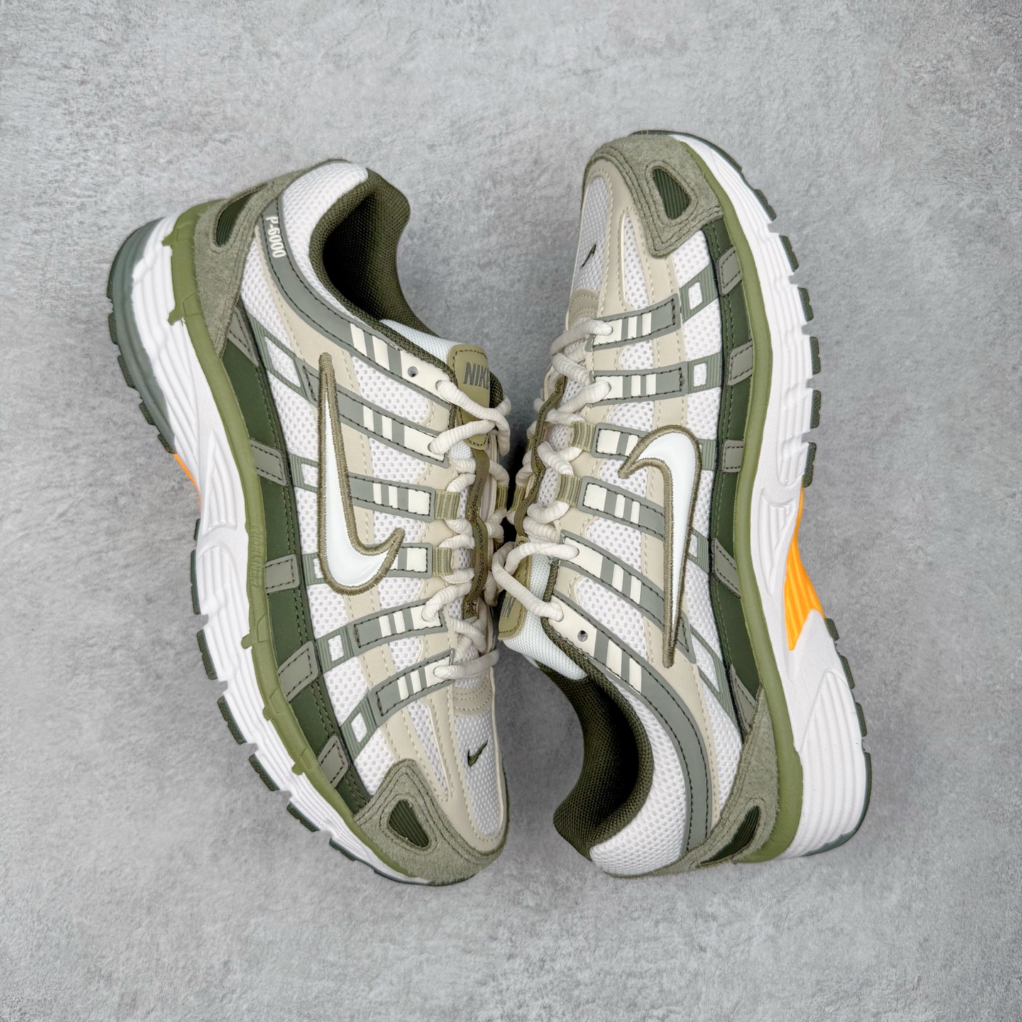 图片[3]-＃CS纯原 NK P-6000 系列低帮复古老爹风休闲运动舒适慢跑鞋 IH0246-320 购入原鞋原装纸板楦头开发 独家私模四层组合大底 市场唯一正确版本 良心定价 新配色陆续出货 进口三文治网面 融合 Pegasus 过往运动鞋设计 助力 21 世纪早期跑步运动跃升时尚新高度 采用透气网眼布、运动风格线条和耐穿覆面 兼具吸睛外观和舒适感受 中底泡绵以田径赛道为灵感 打造厚实设计 缔造出众缓震性能 尺码：36 36.5 37.5 38 38.5 39 40 40.5 41 42 42.5 43 44 44.5 45-选品中心