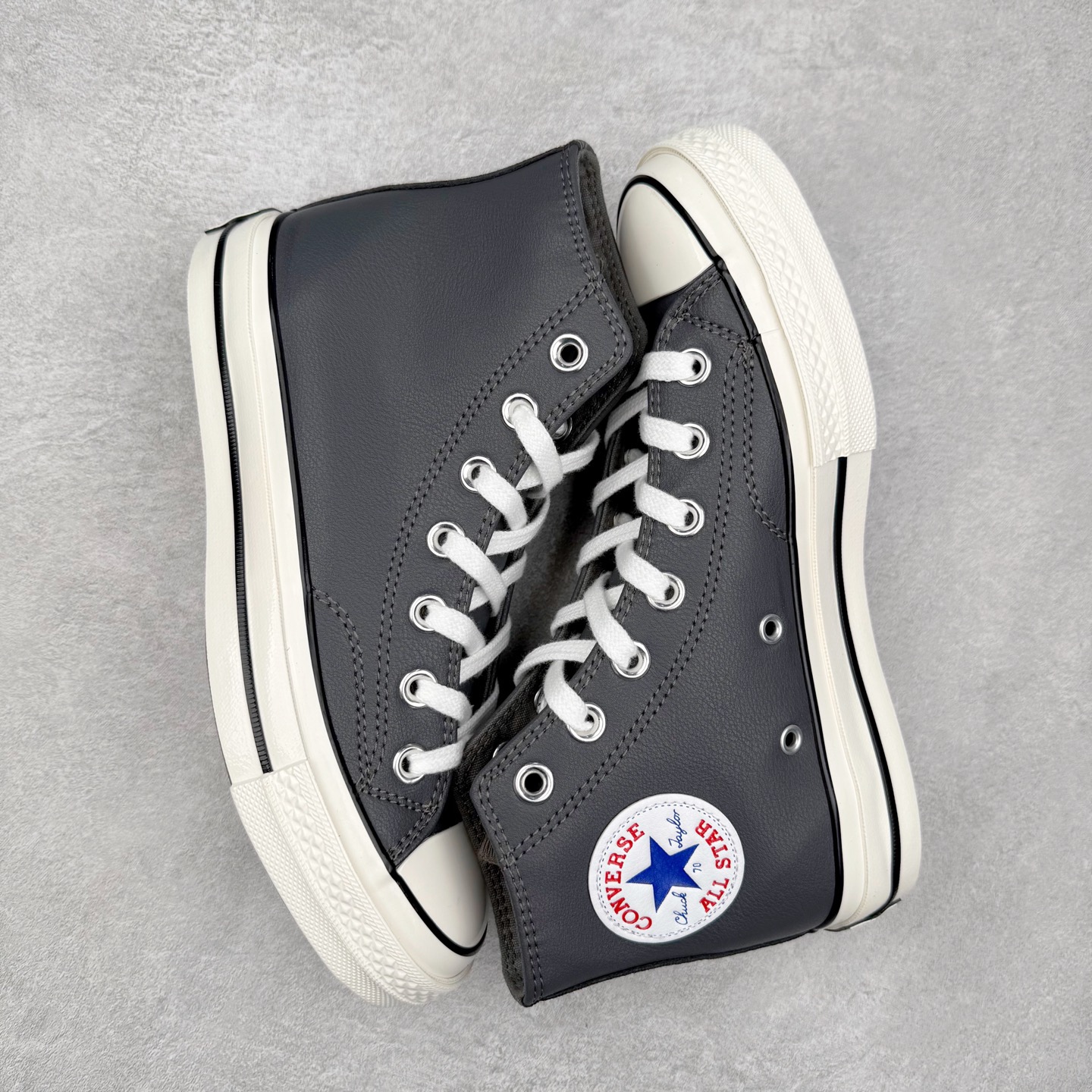 图片[9]-Converse Chuck 1970s 纯色皮面 经典70s鞋型 鞋面和Logo标均采用荔枝纹皮面材质 质感拉满 货号：A09479C 复古灰 货号：A10154C 棕咖色 尺码：35-44（36.5 37.5 39.5 41.5 42.5）-选品中心