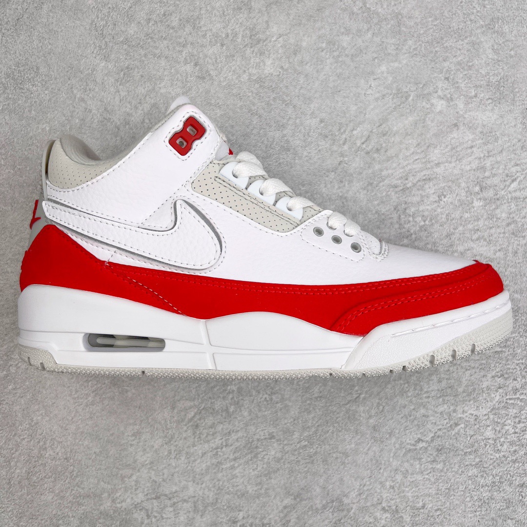 图片[9]-＃PB福利特价 Air Jordan AJ3 Retro 市场中端王者 全套原纸板楦头开发 原厂大底磨具加持立体防滑纹理 原装可视Air Sole气垫 原汁原味最完美的三代版型 唯一正确鞋头趴度弧度高度鞋身腰线 此版本只针对中端市场 皮料材质有所更替 其他数据细节工艺流程均保持一致 绝不口嗨 细节品控鞋型随意秒杀市面3XX 4XX 原厂TPU后跟饰片 正确内里反口里网布 皮料菱角分明不变形无多余毛边 正确手工大底描漆拉丝 市场唯一原厂鞋扣模具 原厂织唛标 原厂飞人电绣工艺 尾指中部跳三针 独家绑鞋带手法 印刷中底布 四线拉帮 米色美纹纸贴合固定 进口港宝加持 后跟自然饱满 全鞋荧光划线卡点 追求极致完美 每一双都是工艺品 多重QC质检 超越公司货的品控标准 实实在在的免检产品 尺码：40 40.5 41 42 42.5 43 44 44.5 45 45.5 46 47.5-选品中心