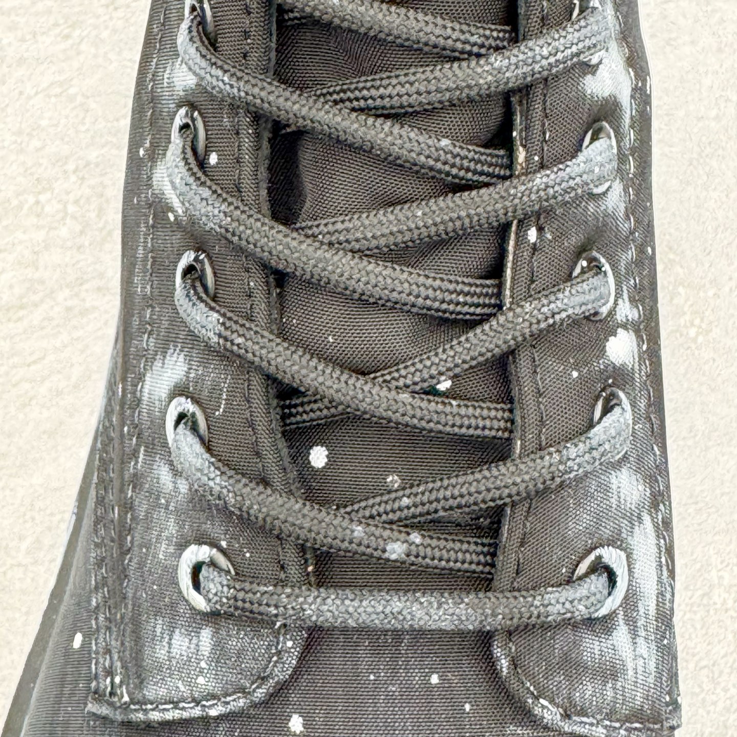 图片[16]-＃GD广顶 Balenciaga Strike 巴黎世家水洗泼墨短筒马丁靴 原版购入开发 做货 极致做旧 巴黎世家做旧的款式百分之90都是好看的 这双靴子也不例外 破旧风格 双层材质 外层粗帆布做了磨损和褪色处理 内层做了透气网状里布 比较惊艳的是鞋底和鞋侧橡胶 原版定制进口做旧帆布 原版进口透气网里 原版开模橡胶大底 增高底厚5CM超显大长腿NCC 尺码： 39 40 41 42 43 44 45-选品中心