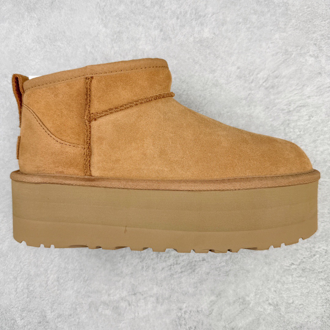 ＃GX UGG 5092 周冬雨Mini厚底秋冬羊皮毛一体雪地靴 全鞋采用ZP同厂 隆丰A级澳洲进口羊皮毛一体 品牌代工厂生产线 完全遵循ZP工艺流程 代工厂原厂版师 秉承无原鞋不开发选择 注重每一处细节 市面最正版型 TREADLITE\\\