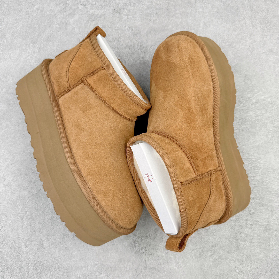 图片[3]-＃GX UGG 5092 周冬雨Mini厚底秋冬羊皮毛一体雪地靴 全鞋采用ZP同厂 隆丰A级澳洲进口羊皮毛一体 品牌代工厂生产线 完全遵循ZP工艺流程 代工厂原厂版师 秉承无原鞋不开发选择 注重每一处细节 市面最正版型 TREADLITE\\\”轻翼\\\”科技外底 轻便/耐用/柔韧/桩型【售后郑重承诺】一个月内若出现重大脱胶/断底等质量问题 直接为您换新！尺码：35 36 37 38 39 40-选品中心