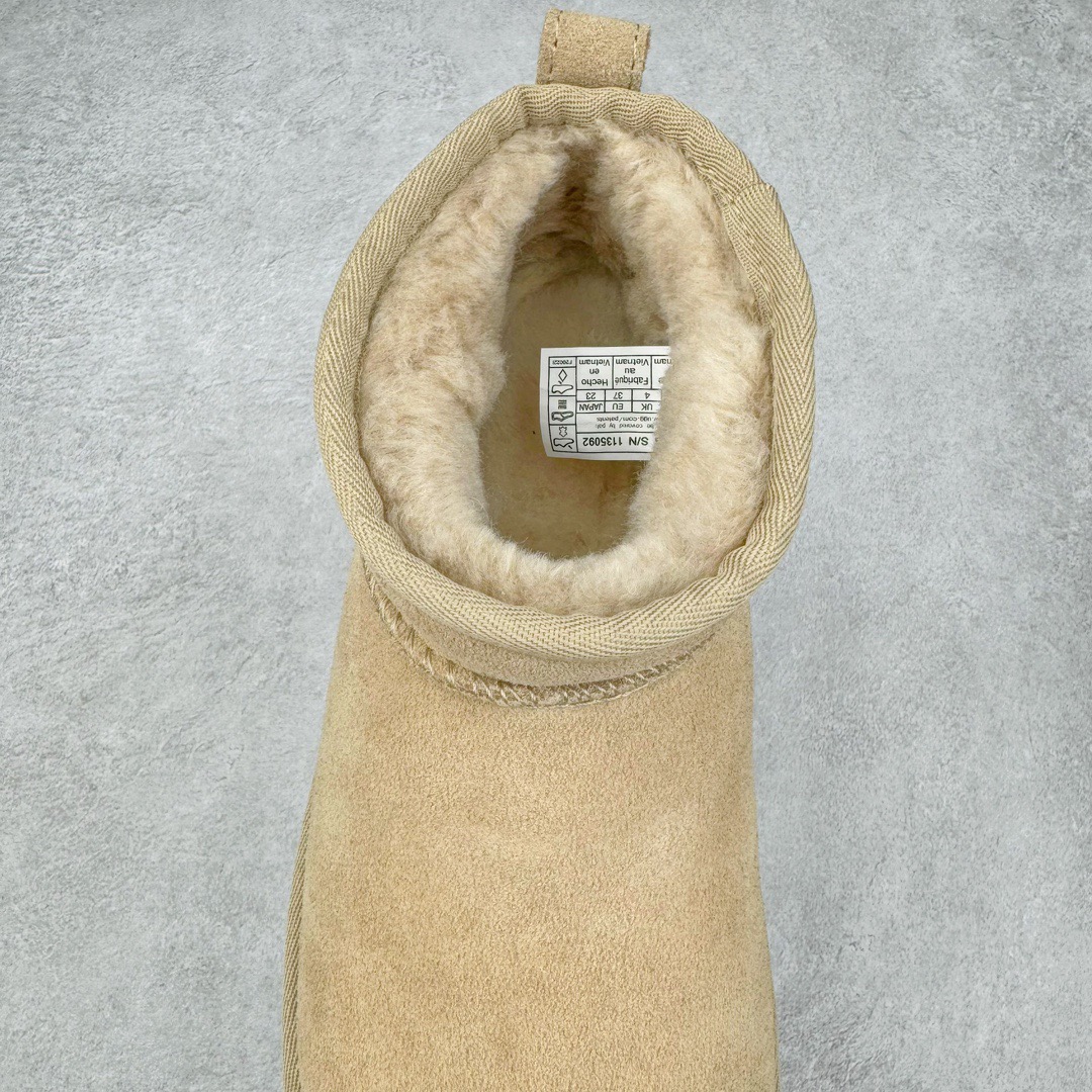 图片[5]-＃GX UGG 5092 周冬雨Mini厚底秋冬羊皮毛一体雪地靴 全鞋采用ZP同厂 隆丰A级澳洲进口羊皮毛一体 品牌代工厂生产线 完全遵循ZP工艺流程 代工厂原厂版师 秉承无原鞋不开发选择 注重每一处细节 市面最正版型 TREADLITE\\\”轻翼\\\”科技外底 轻便/耐用/柔韧/桩型【售后郑重承诺】一个月内若出现重大脱胶/断底等质量问题 直接为您换新！尺码：35 36 37 38 39 40-选品中心