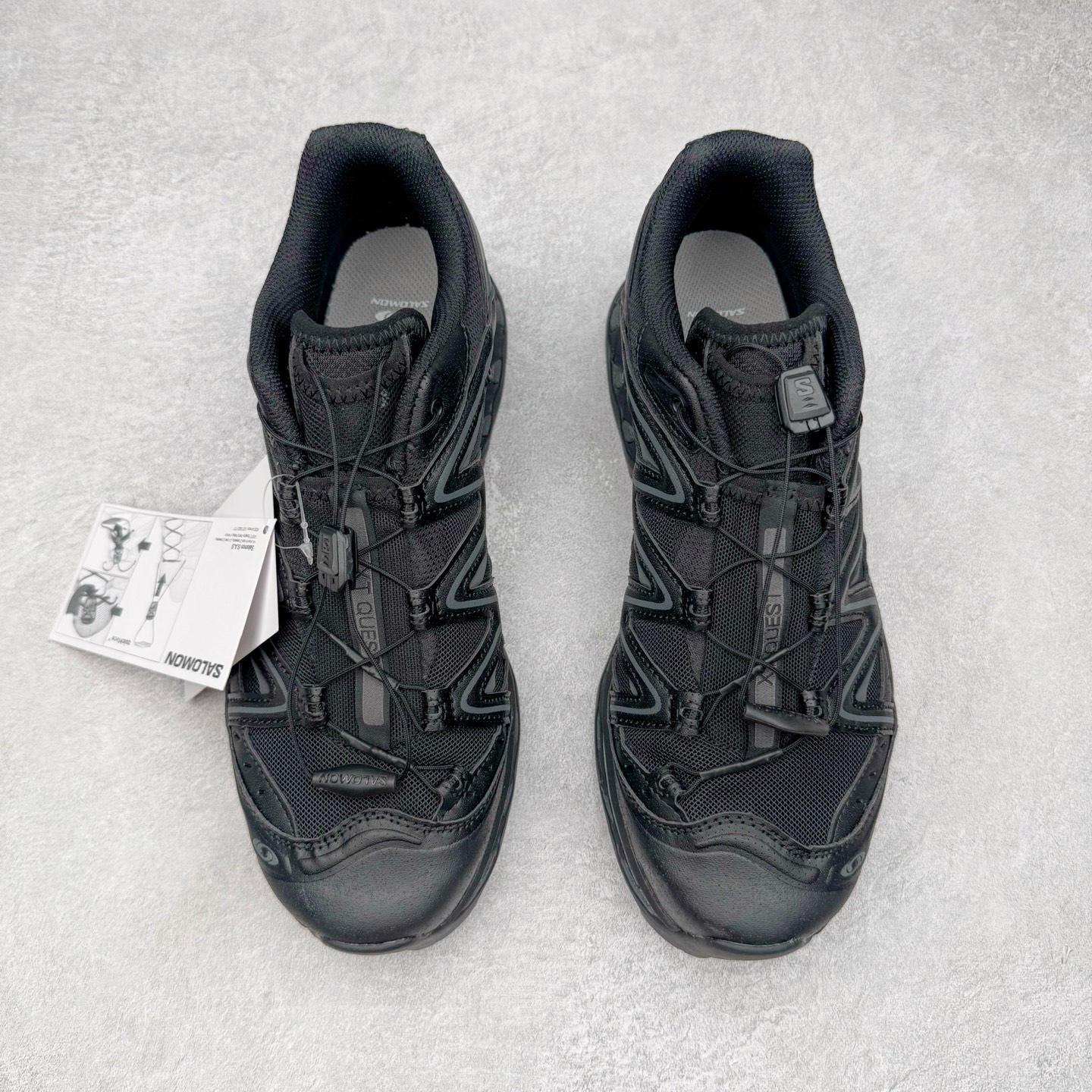 图片[2]-＃HP纯原 Salomon XT-QUEST ADV 萨洛蒙潮流越野机能户外功能鞋 纯原外贸平台特供订单 耗时半年巨作 全套原纸板楦头开发 原厂特供网布配套加持 确保原汁原味 完美呈现版型 原档数据独家私模五层组合大底 男女鞋同步官方开发至46.5 原装Ortholite轻量化鞋垫 中底布带钢印编号 原厂TPU锁扣 进口港宝加持 后跟自然饱满 还原公司包裹性 基于 SALOMON 初代 XT 鞋身造型并搭载 4D ADVANCED CHASSIS™ 大底打造而成 为这款 XT-QUEST 带来了多项足部控制与保护等功能性 如在运动过程中控制左右晃动的过程而提高稳定性、改善长途越野过程中足中到足尖的过渡、提高感知岩石的精确度以抵抗尖锐物体对脚底的伤害以及采用动态缓冲来增强穿着舒适感 从而减轻疲劳感 使 XT-QUEST 成为一双舒适且安全的户外之履 尺码：36 36.5 37.5 38 38.5 39 40 40.5 41 42 42.5 43 44 44.5 45 46.5-选品中心