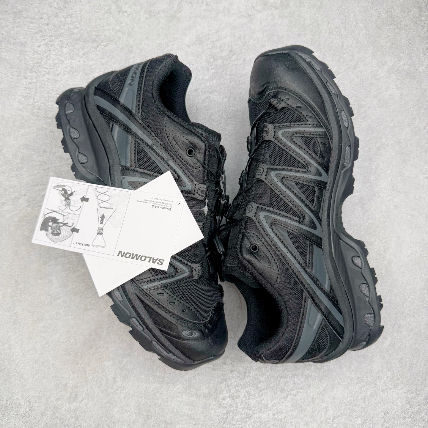 图片[3]-＃HP纯原 Salomon XT-QUEST ADV 萨洛蒙潮流越野机能户外功能鞋 纯原外贸平台特供订单 耗时半年巨作 全套原纸板楦头开发 原厂特供网布配套加持 确保原汁原味 完美呈现版型 原档数据独家私模五层组合大底 男女鞋同步官方开发至46.5 原装Ortholite轻量化鞋垫 中底布带钢印编号 原厂TPU锁扣 进口港宝加持 后跟自然饱满 还原公司包裹性 基于 SALOMON 初代 XT 鞋身造型并搭载 4D ADVANCED CHASSIS™ 大底打造而成 为这款 XT-QUEST 带来了多项足部控制与保护等功能性 如在运动过程中控制左右晃动的过程而提高稳定性、改善长途越野过程中足中到足尖的过渡、提高感知岩石的精确度以抵抗尖锐物体对脚底的伤害以及采用动态缓冲来增强穿着舒适感 从而减轻疲劳感 使 XT-QUEST 成为一双舒适且安全的户外之履 尺码：36 36.5 37.5 38 38.5 39 40 40.5 41 42 42.5 43 44 44.5 45 46.5-选品中心