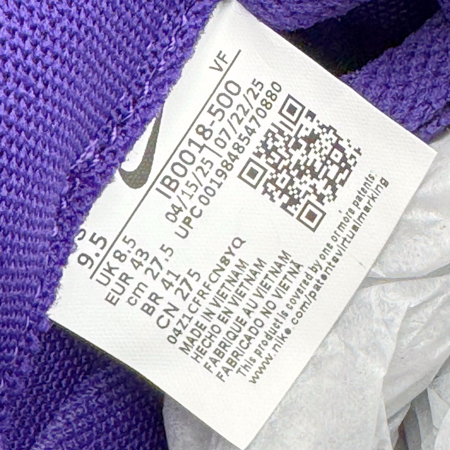 图片[12]-＃纯原 NK Air Force 1 Low Kobe 空军一号时尚舒适防滑耐磨低帮板鞋 科比紫色 IB0018-500 独家私模大底 头层原厂皮料 原盒原配 不规则波浪大底咬花 全鞋电脑针车 工整有序 视觉效果满分 原厂拉帮手法 标准四线 密度针距针孔大小控制到位 原装反口里网布海绵 正确卡色网眼大小 新版鞋撑改用纸团代替 原厂港宝加持完美还原灵魂版型 原盒原配从里到外百分百还原 原厂全头层原厂皮料 原标原盒 内置Sole气垫 中底白色背胶 中底划线 已经无限的接近公司 原厂楦头 原厂刺绣 后跟弧度修正 尺码：40 40.5 41 42 42.5 43 44 44.5 45 46 47.5 48.5-选品中心