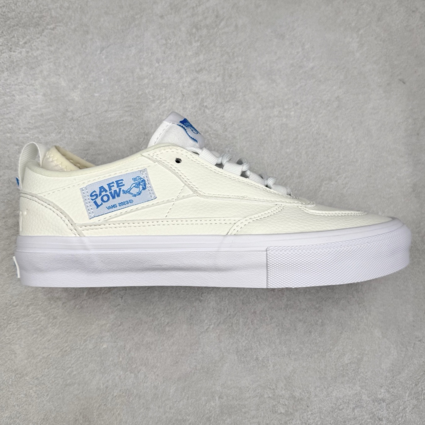 Vans Skate Safe Low 白色荔枝皮 官方新款 轻便舒适百搭休闲滑板鞋 尺码：35 36 36.5 37 38 38.5 39 40 40.5 41 42 42.5 43 44 45-选品中心
