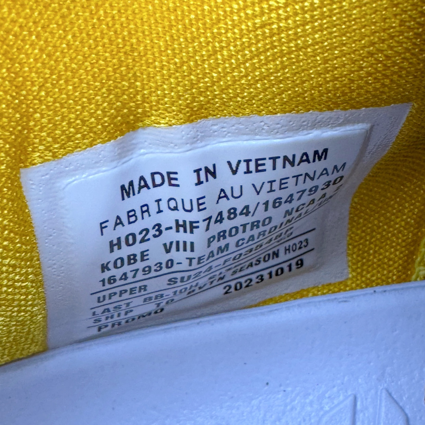 图片[10]-＃GX NK Zoom Kobe Ⅷ System 科比8代复刻实战运动低帮文化篮球鞋 USC 南加大 HF7484 完美复刻公司货 React科技鞋垫加持 实战配置直接拉满 原楦纸板开发 鞋身流线型、后跟塑形 区分土肥圆 原厂针织鞋面一针一线匹配原版 全身鞋材卡料色独家定制 唯一万针立体刺绣SWOOSH 真实底模最大50.5 实战利器 专供海外市场 独立原厂模具 首批不拼图大几率过验 亲测已过 支持各种高强度实战 无需担心 补货周期极长 脚宽建议买大半码 科比系列前掌偏窄 支持七天无理由退换 尺码： 40 40.5 41 42 42.5 43 44 44.5 45 46 47.5 48.5 49.5 50.5-选品中心