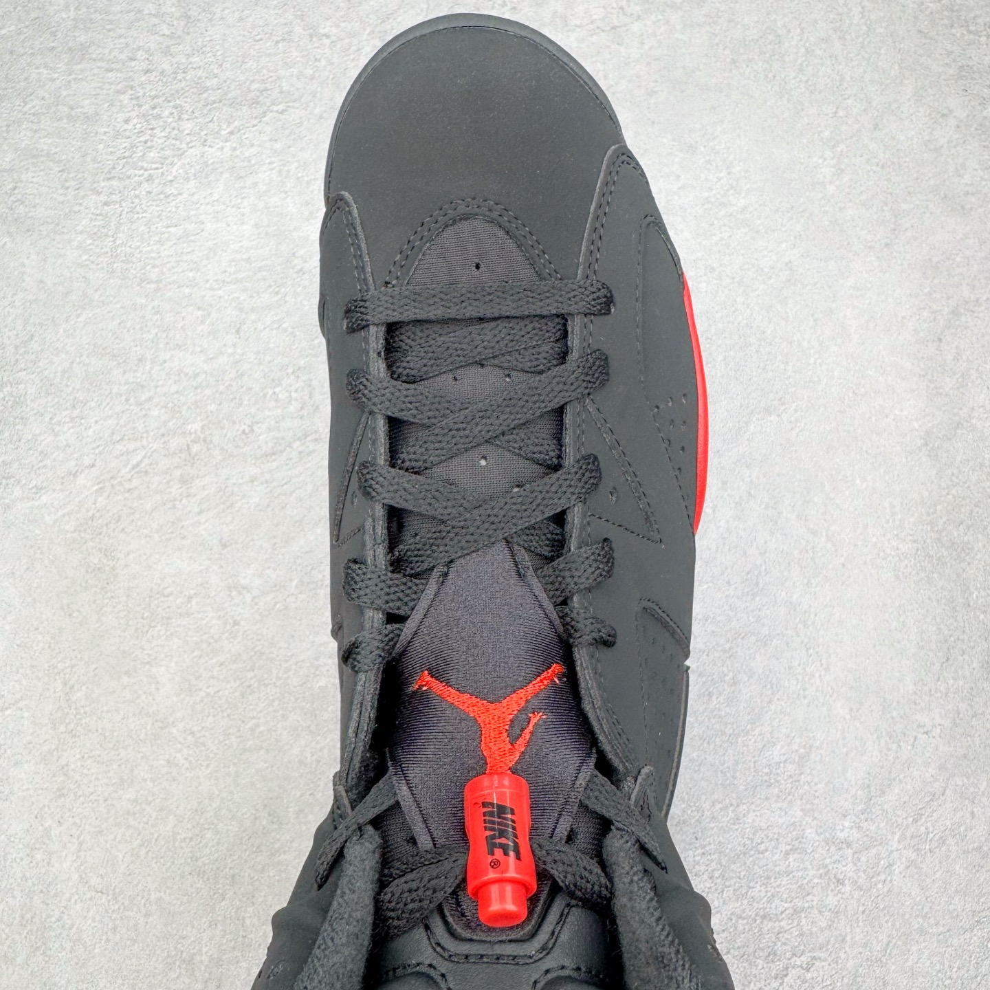 图片[4]-＃Ljr特供 Air Jordan AJ6 Retro 反转红外线 CT8529-001 全新改良批次 圈内最强倒钩系列 恪守真诚 承诺混一赔十 高端零售裸鞋圈特供批次 SZ原厂全套原楦原纸板冲刀磨具开发 原厂皮料加持 原厂港宝加持定型后跟R度完美 同源原厂电绣 飞翼针数密度立体效果一致 百分百一致原鞋 原厂拉帮工艺 针距密度一致 后跟弧度收口自然不对折 极致一眼正品既视感 进口玻璃冲刀皮料裁剪零毛边 全鞋电脑针车工艺 品控清洁度最高QC检验标准 免检产品 原厂订购鞋盒、鞋标、防尘纸、鞋撑、鞋带 追求极致的原厂味道 尺码：40.5 41 42 42.5 43 44 44.5 45 46 47.5 48.5-选品中心