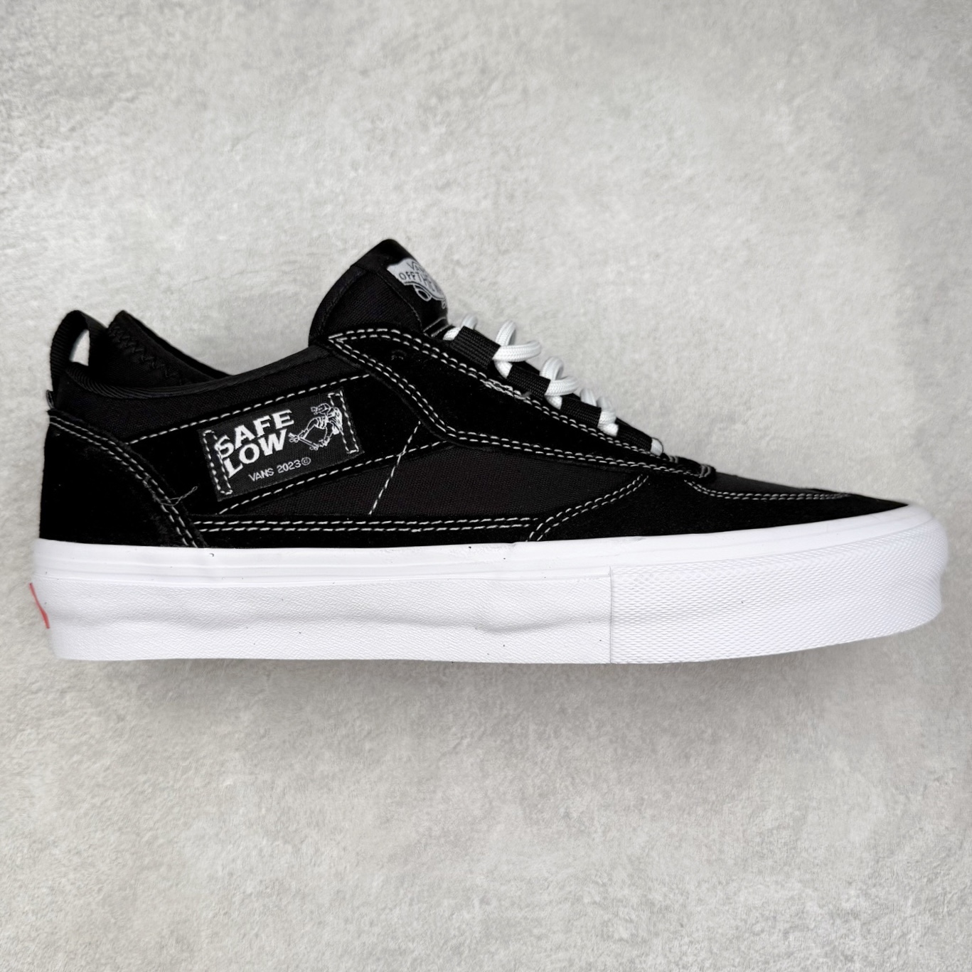 Vans Skate Safe Low 黑白 官方新款 哈弗低帮轻便滑板鞋 货号：VN000EEHBKA 尺码：35 36 36.5 37 38 38.5 39 40 40.5 41 42 42.5 43 44 45-选品中心
