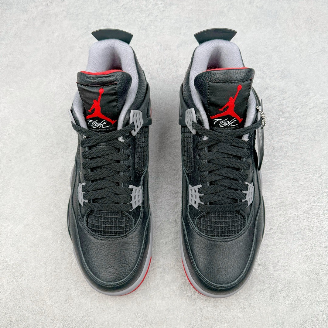图片[2]-＃Y3纯原福利 Air Jordan AJ4 \\\”Bred Reimagined\\\” 黑红2024 FV5029-006 市售天花板产物 耗时半年巨作 全套原纸板楦头开发 原厂特供皮料加持 确保原汁原味 完美呈现四代版型 一比一鞋头弧度高度鞋身弧度 数据细节工艺流程均保持原鞋一致 原厂TPU网格鞋带扣 正确内里网布 菱角分明不变形无多余毛边 柔软性质感一致于原鞋 市场唯一原厂鞋扣模具 背面可见隐藏注塑口 原厂织唛标 原厂飞人电绣工艺 尾指中部跳三针 独家绑鞋带手法 印刷中底布 四线拉帮 米色美纹纸贴合固定 进口港宝加持 后跟自然饱满 全鞋荧光划线卡点 追求极致完美 每一双都是工艺品 多重QC质检 超越公司货的品控标准 实实在在的免检产品 尺码对应库存明细‼️-选品中心