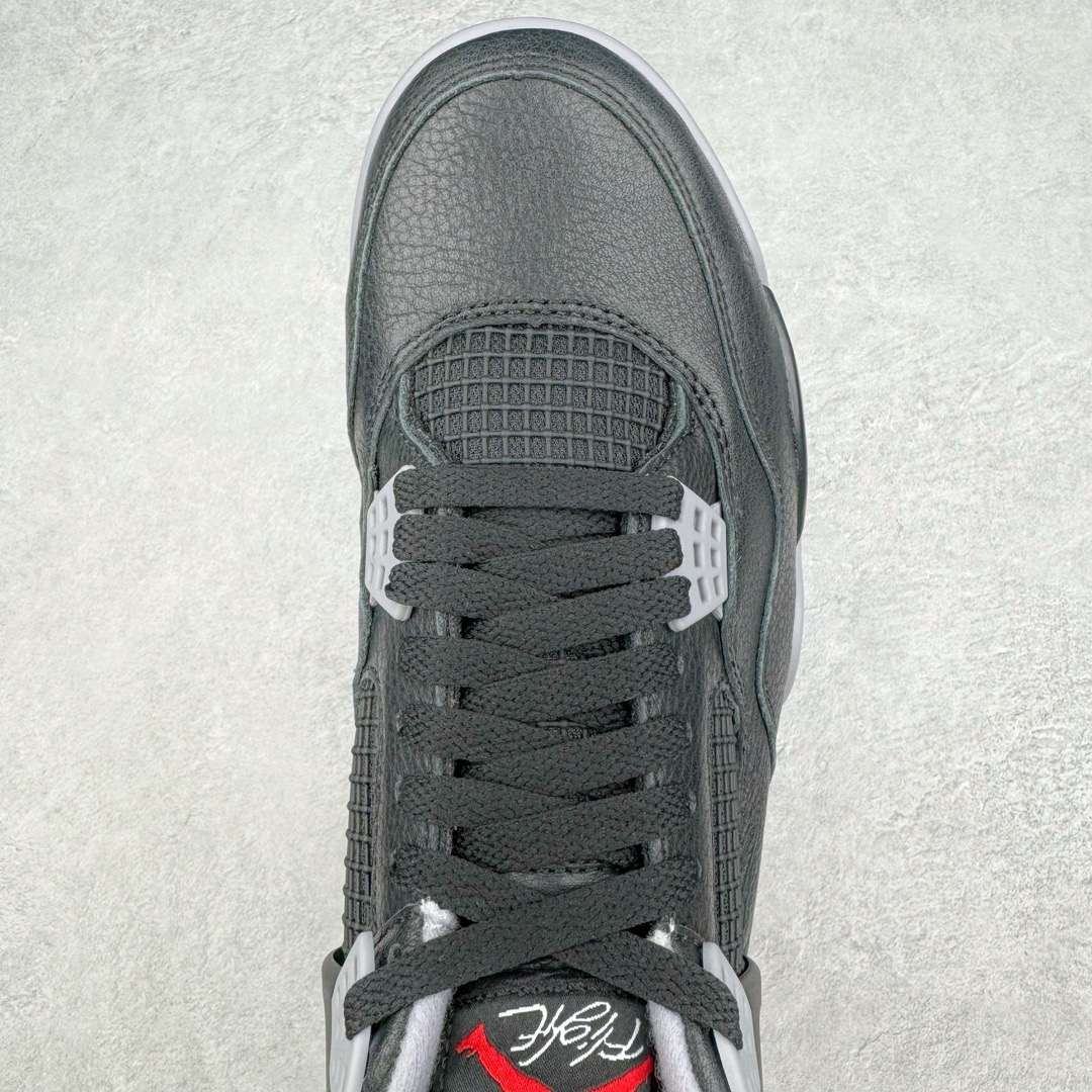 图片[4]-＃Y3纯原福利 Air Jordan AJ4 \\\”Bred Reimagined\\\” 黑红2024 FV5029-006 市售天花板产物 耗时半年巨作 全套原纸板楦头开发 原厂特供皮料加持 确保原汁原味 完美呈现四代版型 一比一鞋头弧度高度鞋身弧度 数据细节工艺流程均保持原鞋一致 原厂TPU网格鞋带扣 正确内里网布 菱角分明不变形无多余毛边 柔软性质感一致于原鞋 市场唯一原厂鞋扣模具 背面可见隐藏注塑口 原厂织唛标 原厂飞人电绣工艺 尾指中部跳三针 独家绑鞋带手法 印刷中底布 四线拉帮 米色美纹纸贴合固定 进口港宝加持 后跟自然饱满 全鞋荧光划线卡点 追求极致完美 每一双都是工艺品 多重QC质检 超越公司货的品控标准 实实在在的免检产品 尺码对应库存明细‼️-选品中心