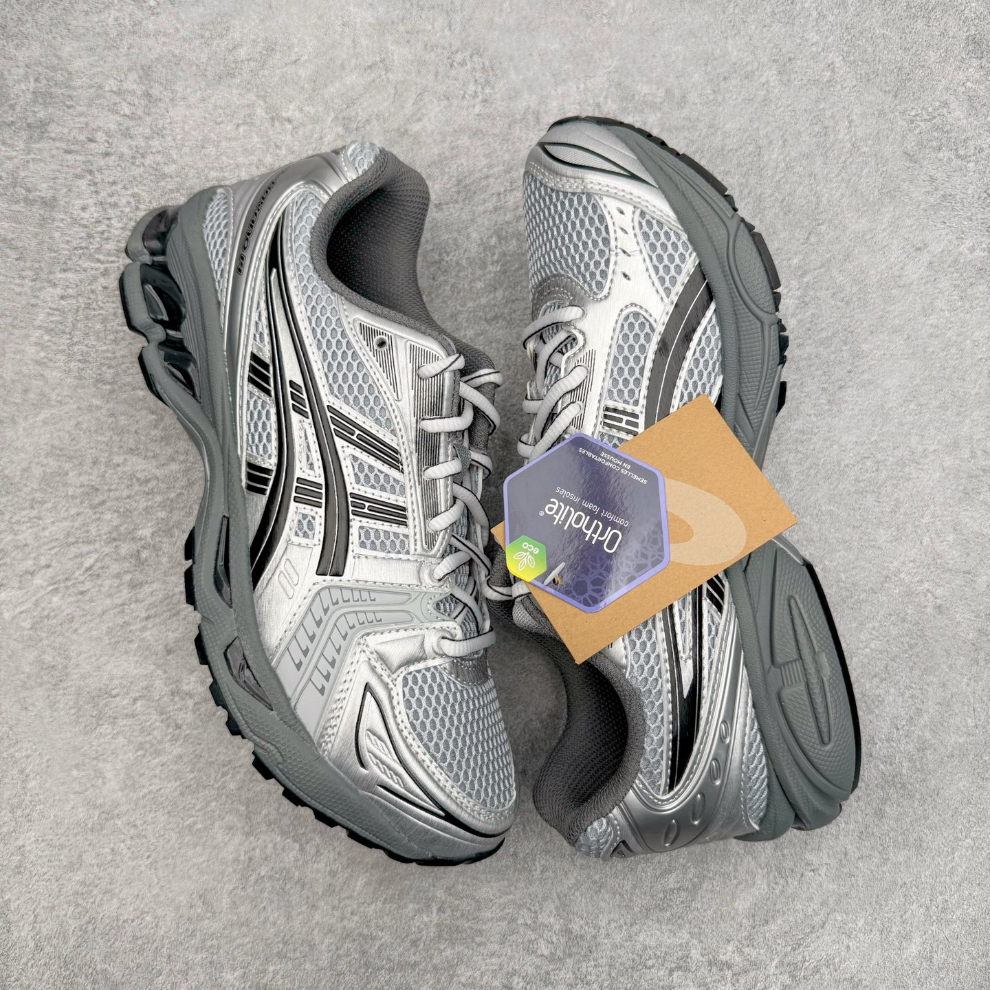 图片[3]-＃ZC总裁 Asics Gel-Kayano K14 亚瑟士系列复古舒适织物合成革减震防滑耐磨低帮休闲跑步鞋 市场顶级版本 原装纸板楦头开发 独家私模五层组合大底 原厂定制缓震硅胶加持 原盒原配 官方四联吊牌 一比一同步原鞋工艺和用料 鞋面原厂“三明治”多层网布 区别其他同价版本 鞋垫采用原厂OrthoLite欧索莱材质 非普通海玻璃鞋垫 后跟一样采用了GEL缓震胶 整体系列设计非常的科技感 锻炼跑步的同时让你一样时尚百搭 尺码：36 37 37.5 38 39 39.5 40 40.5 41.5 42 42.5 43.5 44 44.5 45 46-选品中心