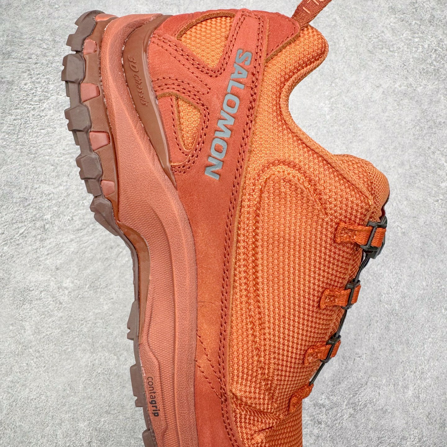 图片[6]-＃GX/绿X JEONGLI x SALOMON XA PRO 3D XA PRO 3D 萨洛蒙联名舒适百搭舒适百搭减震耐磨透气低帮休闲越野跑步鞋 纯原外贸平台特供订单 耗时半年巨作 全套原纸板楦头开发 原厂特供网布配套加持 确保原汁原味 完美呈现版型 原档数据独家私模五层组合大底 男女鞋同步官方开发至46.5 原装Ortholite轻量化鞋垫 中底布带钢印编号 原厂TPU锁扣 进口港宝加持 后跟自然饱满 还原公司包裹性 鞋面采用SENSIFT贴合技术 全方位贴合包裹脚型 鞋跟部鞋底牵引设计 提供强大的抓地性能 更适应野外崎岖不平的道路 其3D ADVANCED CHASSIS底盘 材料轻量大化 钉齿设计更具稳定性 防护性 鞋底易磨损区运用CONTAGRIP高耐磨材料 应对城市硬质路面长距离跑考验 尺码：36 36.5 37.5 38 38.5 39 40 40.5 41 42 42.5 43 44 44.5 45 46 46.5-选品中心