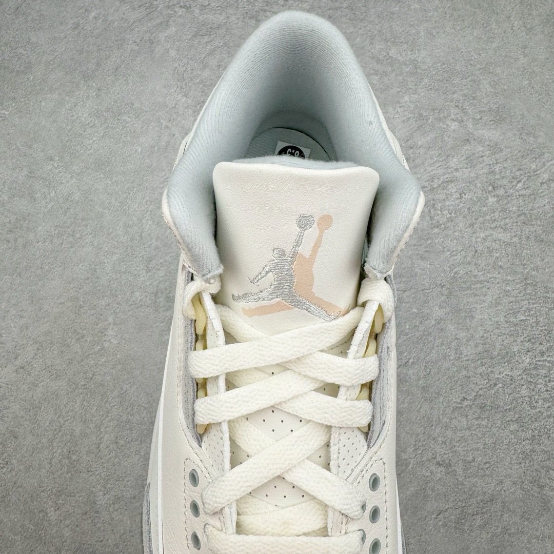 图片[5]-＃PK纯原福利 Air Jordan AJ3 Craft \\\”Ivory\\\” 象牙白 货号：FJ9479-100 目前市场最推荐的产品 市场唯一正确批次 操刀耗时半年巨作 超合理的单价 拒绝高利润 全套原纸板楦头开发 原厂大底磨具加持立体防滑纹理 原装可视Air Sole气垫 原汁原味最完美的三代版型 唯一正确鞋头趴度弧度高度鞋身腰线 原厂TPU彩虹扎染后跟饰片 正确内里反口里网布 皮料菱角分明不变形无多余毛边 广东原厂zp同批次手工大底描漆拉丝 市场唯一原厂鞋扣模具 原厂织唛标 原厂飞人电绣工艺 尾指中部跳三针 独家绑鞋带手法 印刷中底布 四线拉帮 米色美纹纸贴合固定 进口港宝加持 后跟自然饱满 全鞋荧光划线卡点 追求极致完美 每一双都是工艺品 多重QC质检 超越公司货的品控标准 实实在在的免检产品 尺码：40 40.5 41 42 42.5 43 44 44.5 45 46 47.5 48.5-选品中心